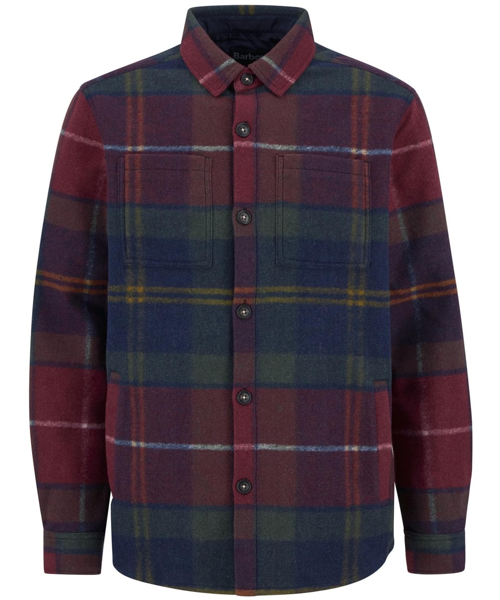 Men's Barbour Chapter Tailored Check Overshirt - Winterberry Tartan