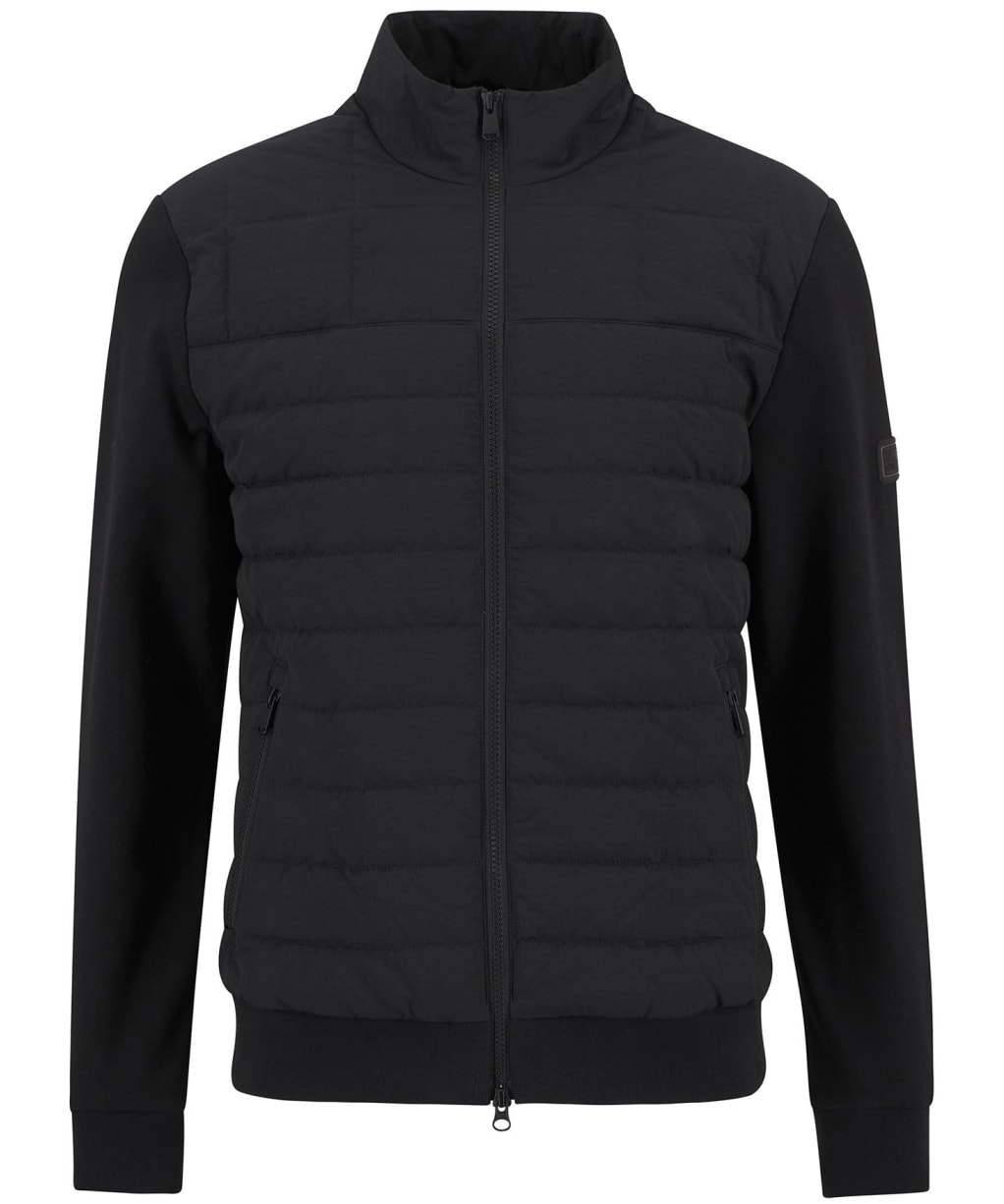 Men's Barbour International Collins Baffle Quilted Sweatshirt - Black