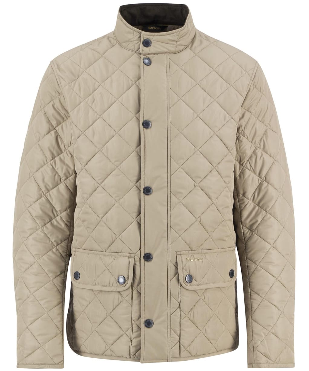 Men's Barbour Lowerdale Quilted Jacket - WASHED STONE/CLA