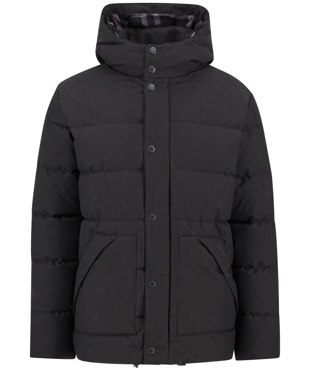 Men's Barbour Brampton Puffer Jacket - Charcoal / Midnight
