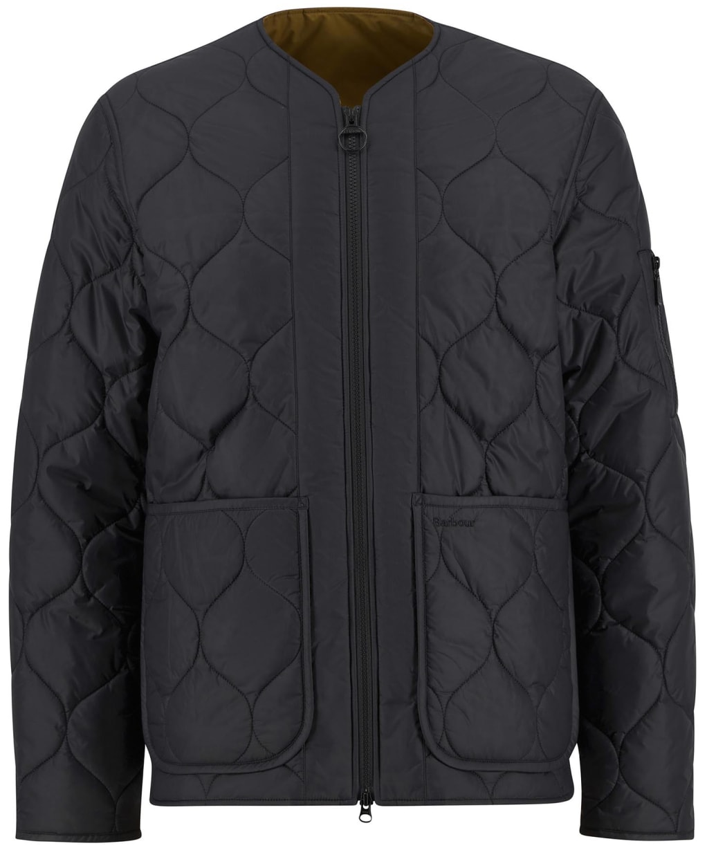 Men's Barbour Re-Engineered Utility Liddesdale Quilted Jacket - Black