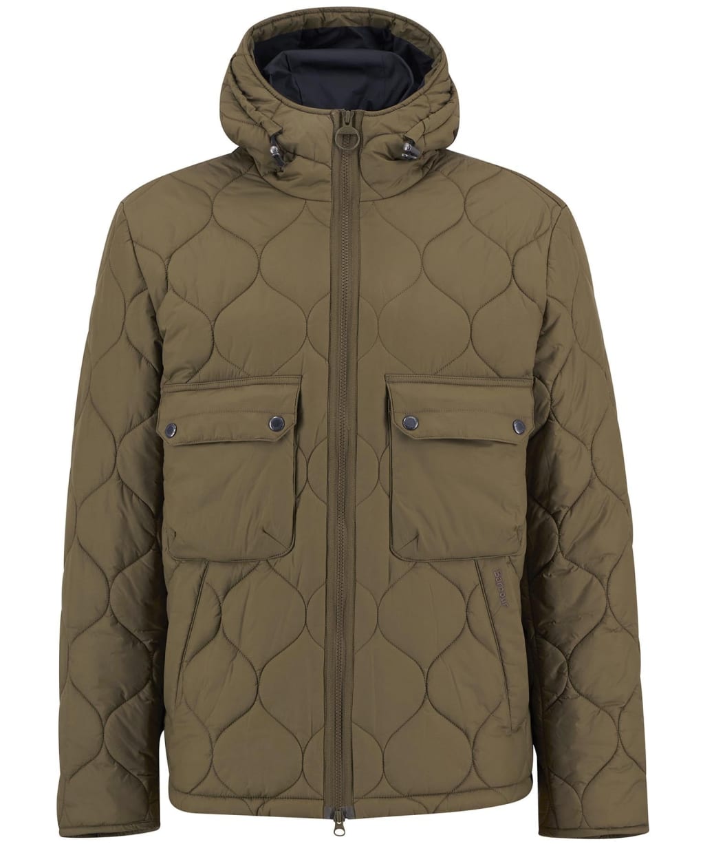 Men's Barbour Re-Engineered Hooded Spey Quilted Jacket - Beech
