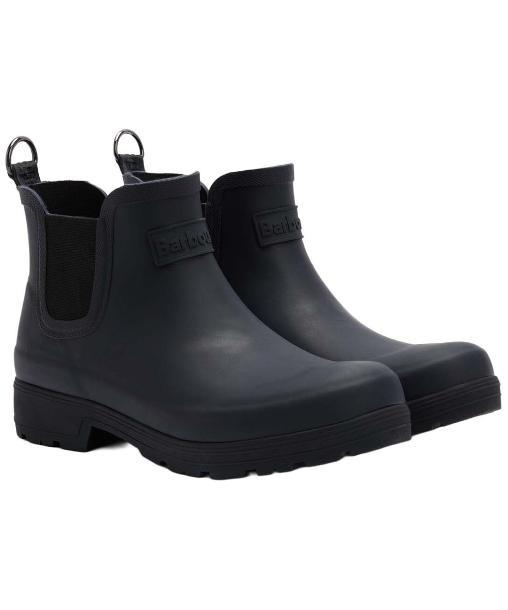 Men's Barbour Fynn Chelsea Wellingtons - Navy / Black