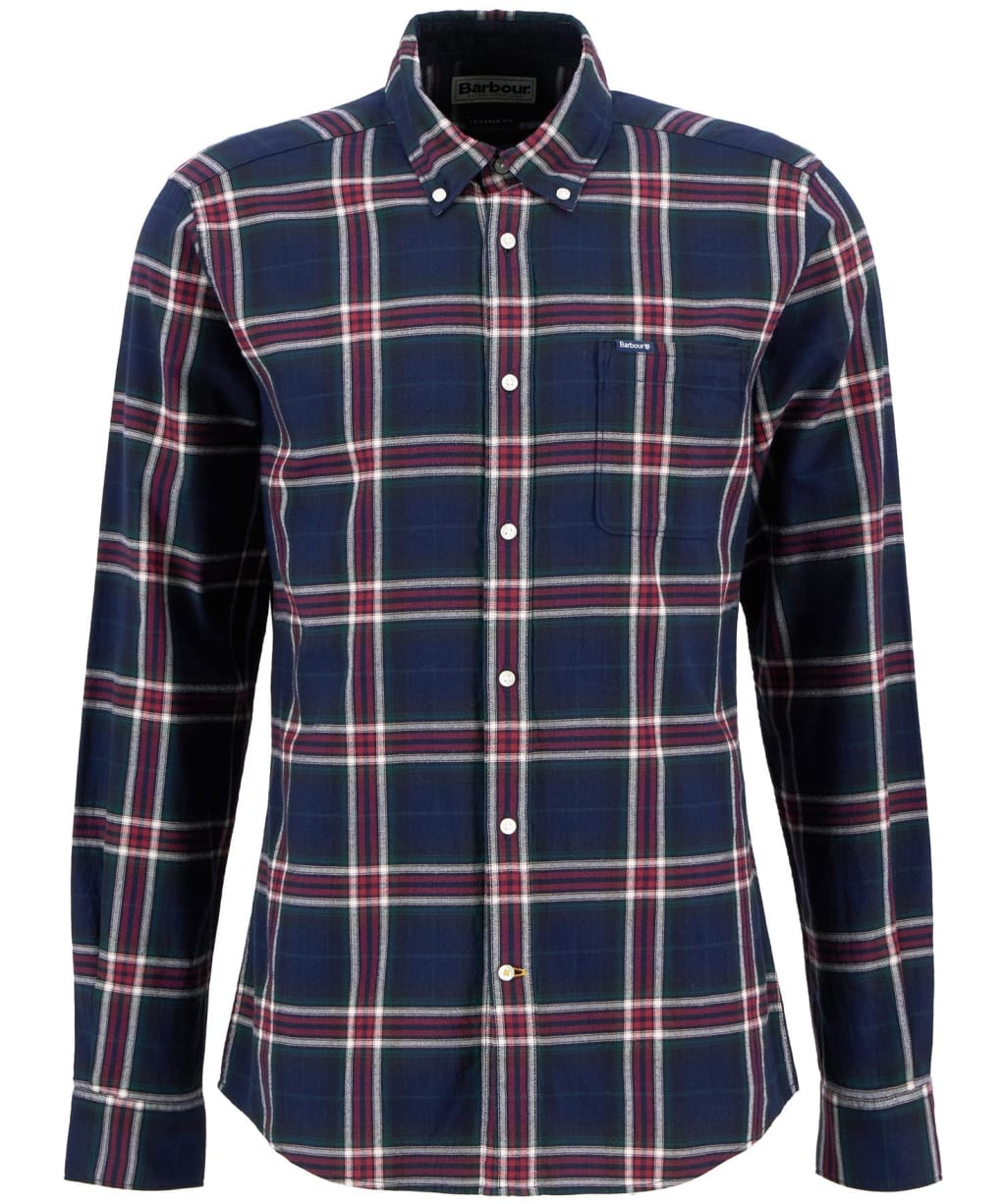 Men’s Barbour Crossfell Tailored Shirt - Inky Blue