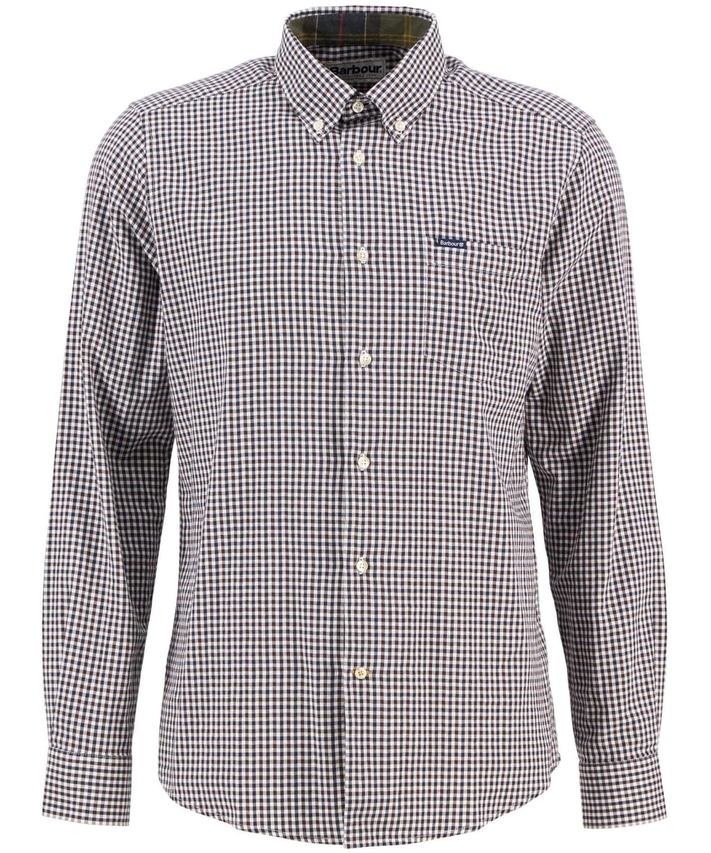 Men’s Barbour Padshaw Tailored Shirt - Dark Oak