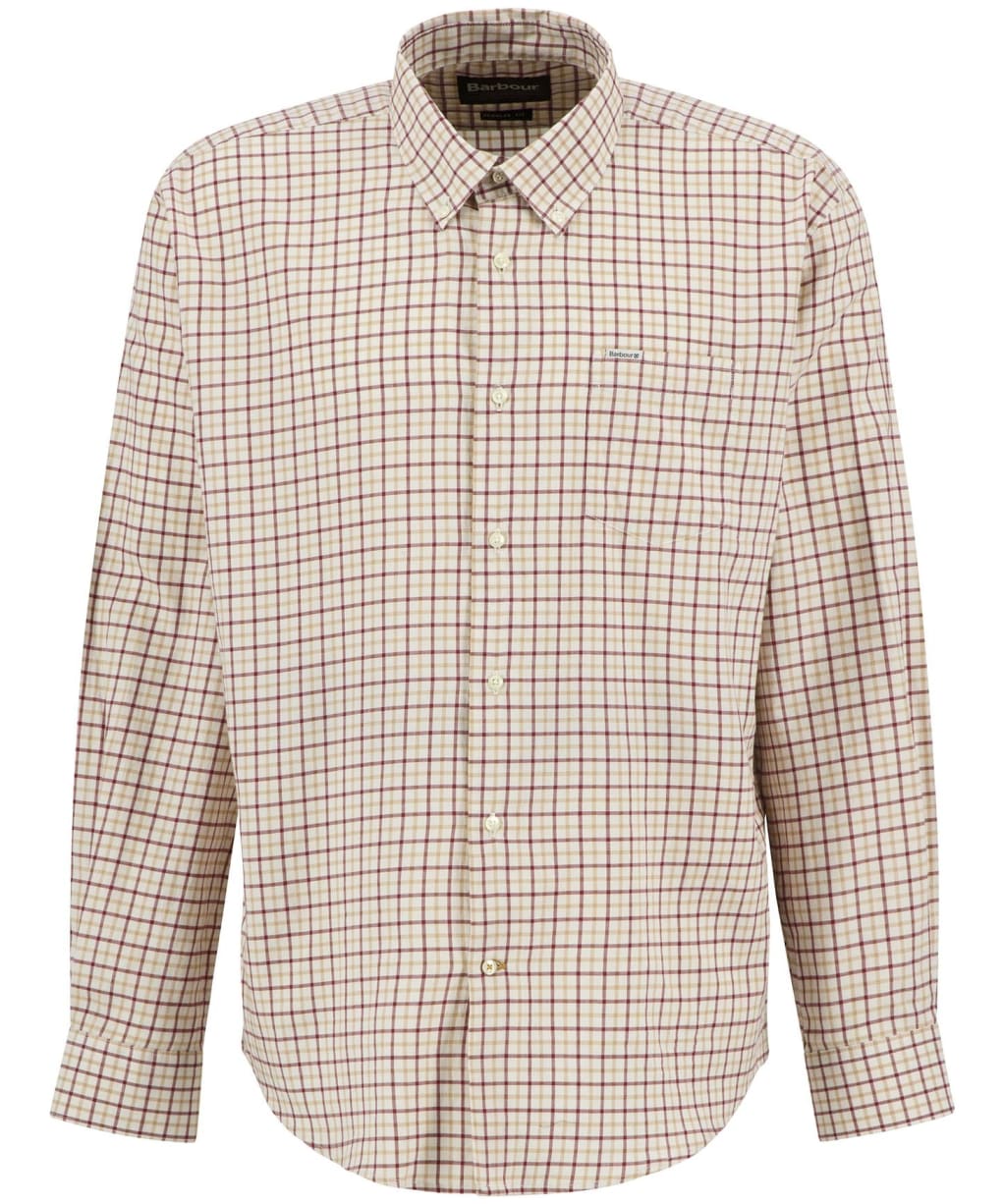 Men’s Barbour Preston Regular Fit Shirt - Fired Brick