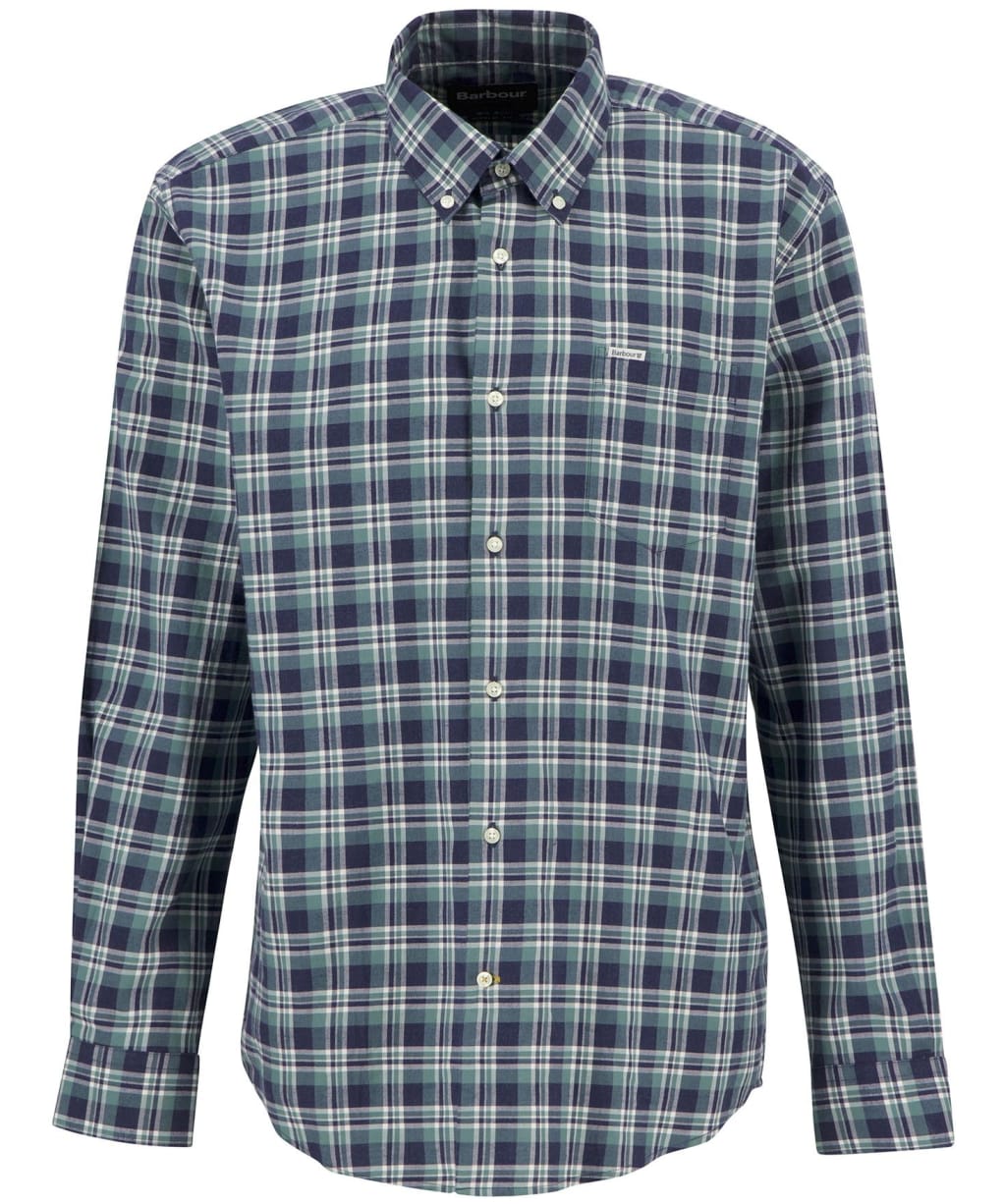 Men's Barbour Turville Regular Fit Shirt - Mallard Green