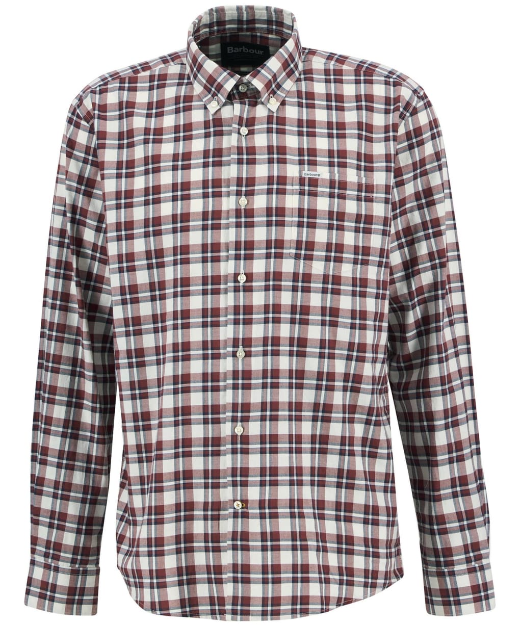 Men's Barbour Turville Regular Fit Shirt - Fired Brick