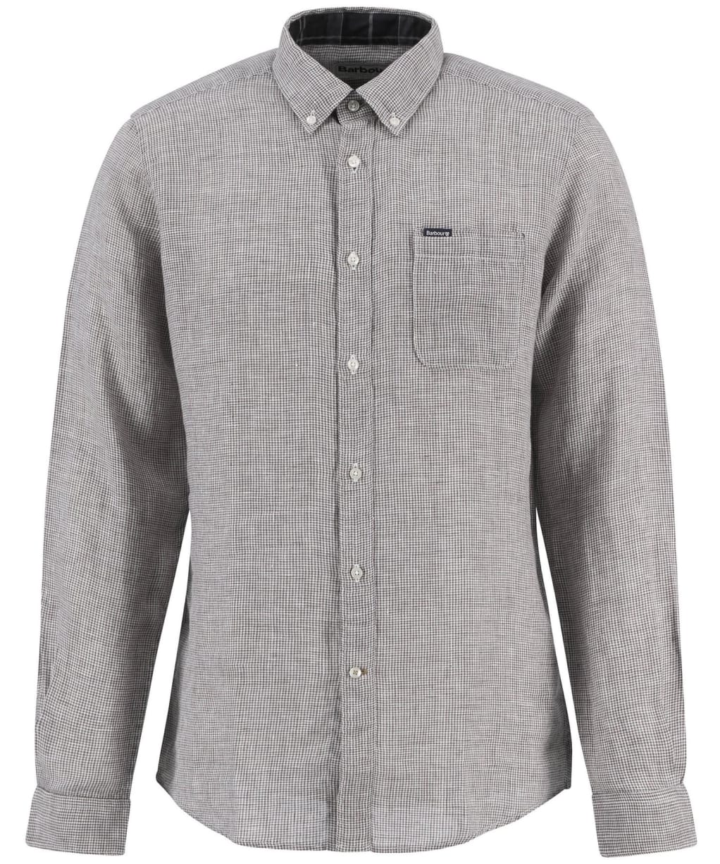 Men's Barbour Linton Tailored Shirt - Dark Oak