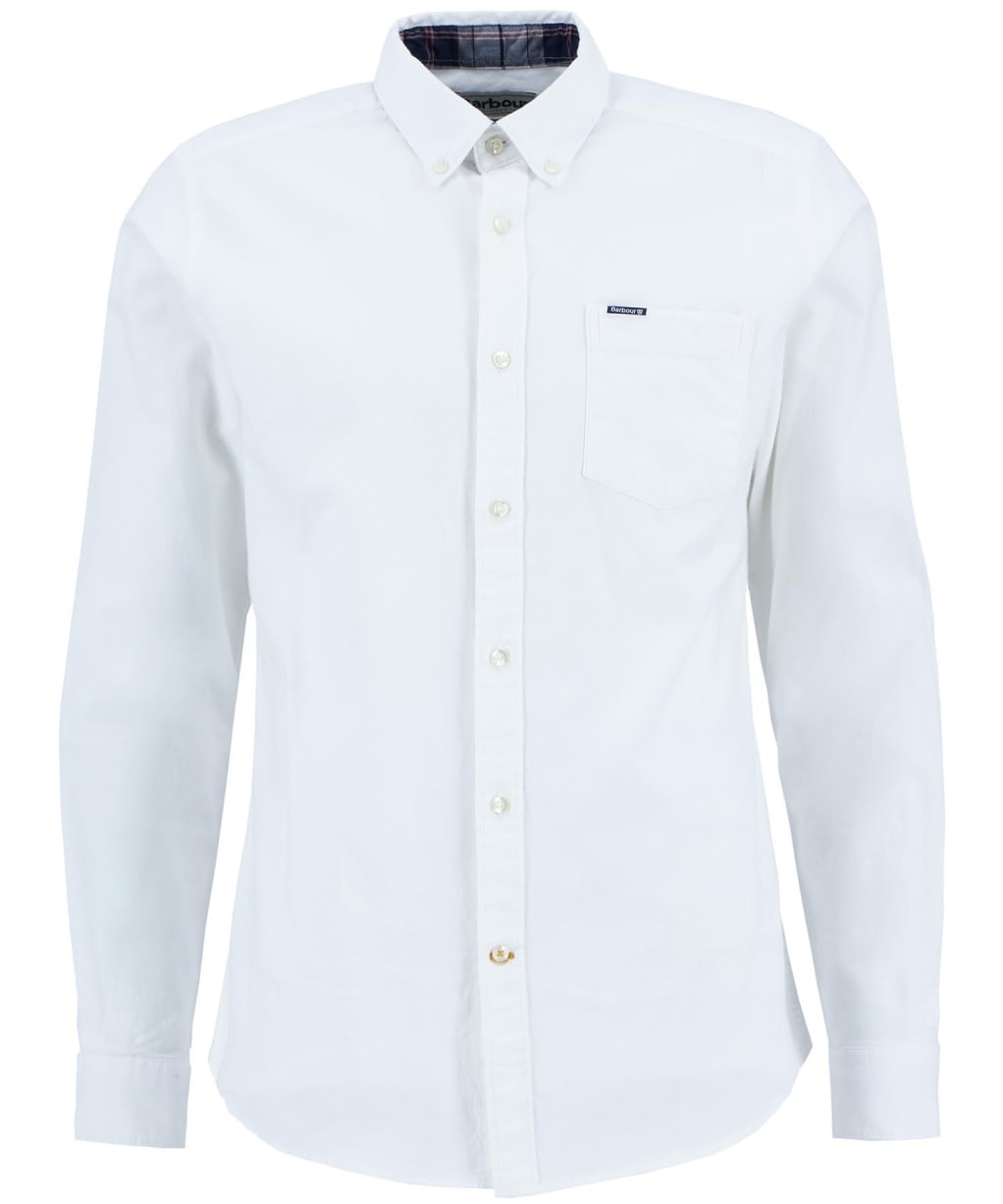 Men's Barbour Marsden Tailored Oxford Shirt - Bright White