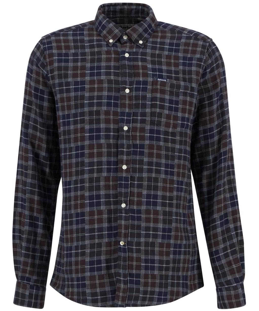 Men's Barbour Sault Tailored Tartan Shirt - Midnight Oak Tartan