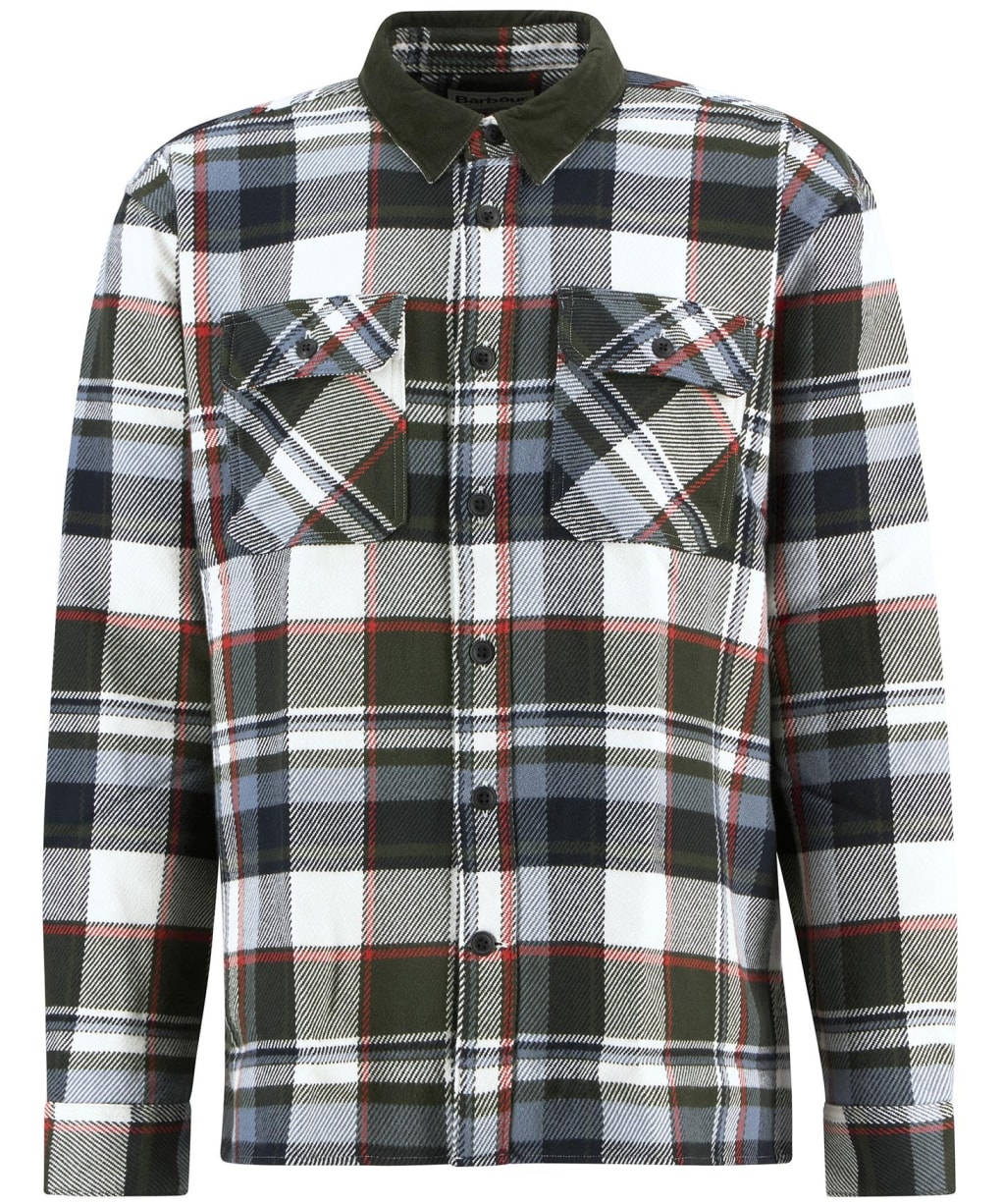Men's Barbour Grasmoor Relaxed Checked Shirt - Olive