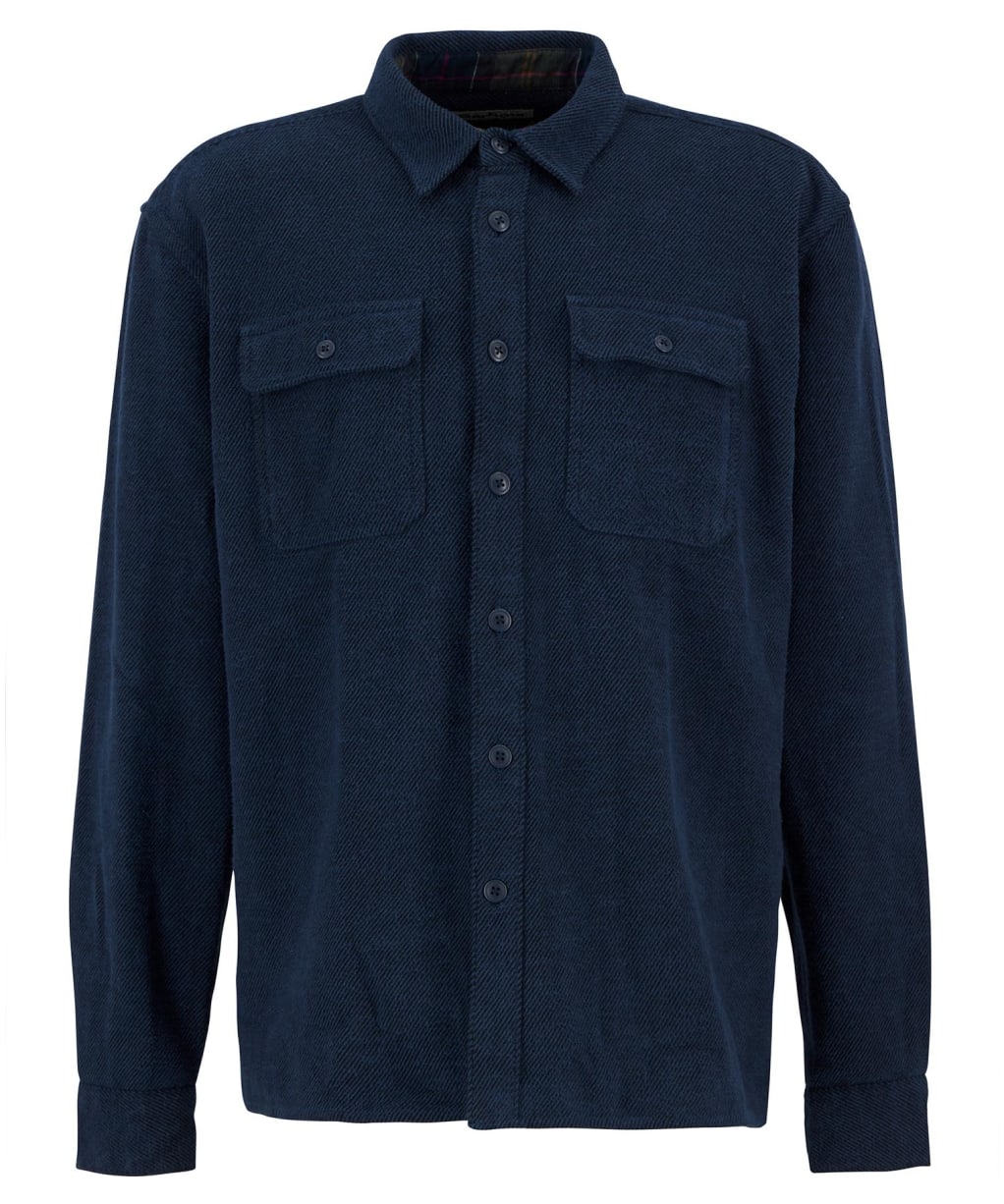 Men's Barbour Baystone Relaxed Twill Shirt - Navy