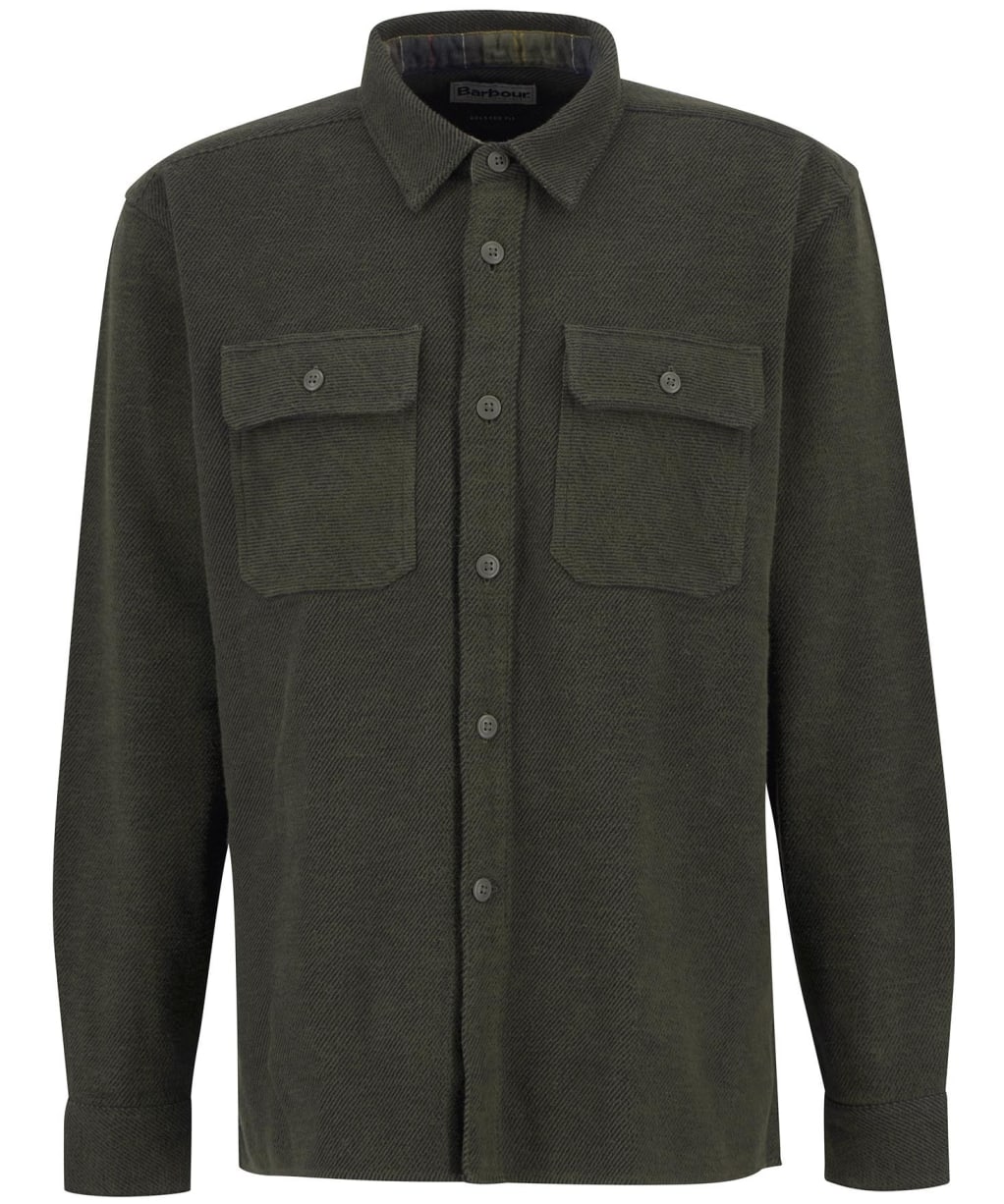 Men's Barbour Baystone Relaxed Twill Shirt - Olive