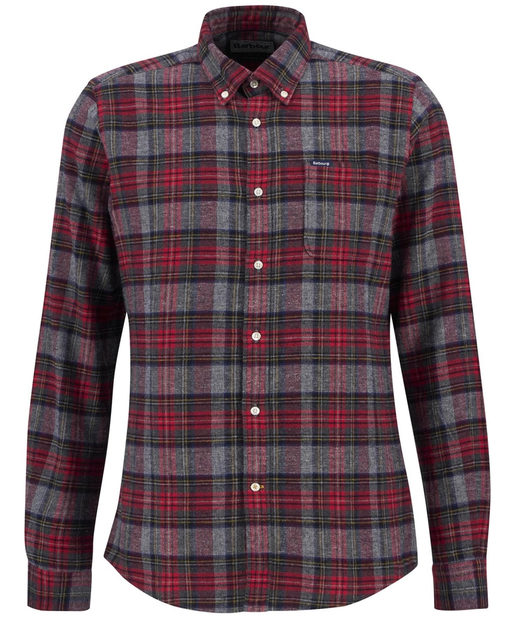Men's Barbour Ashroad Tailored Checked Shirt - Red