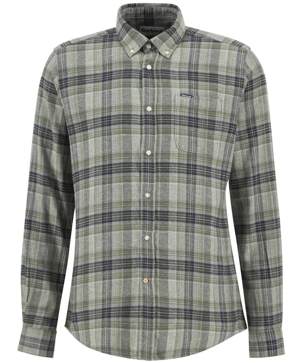 Men's Barbour Ashroad Tailored Checked Shirt - Thyme
