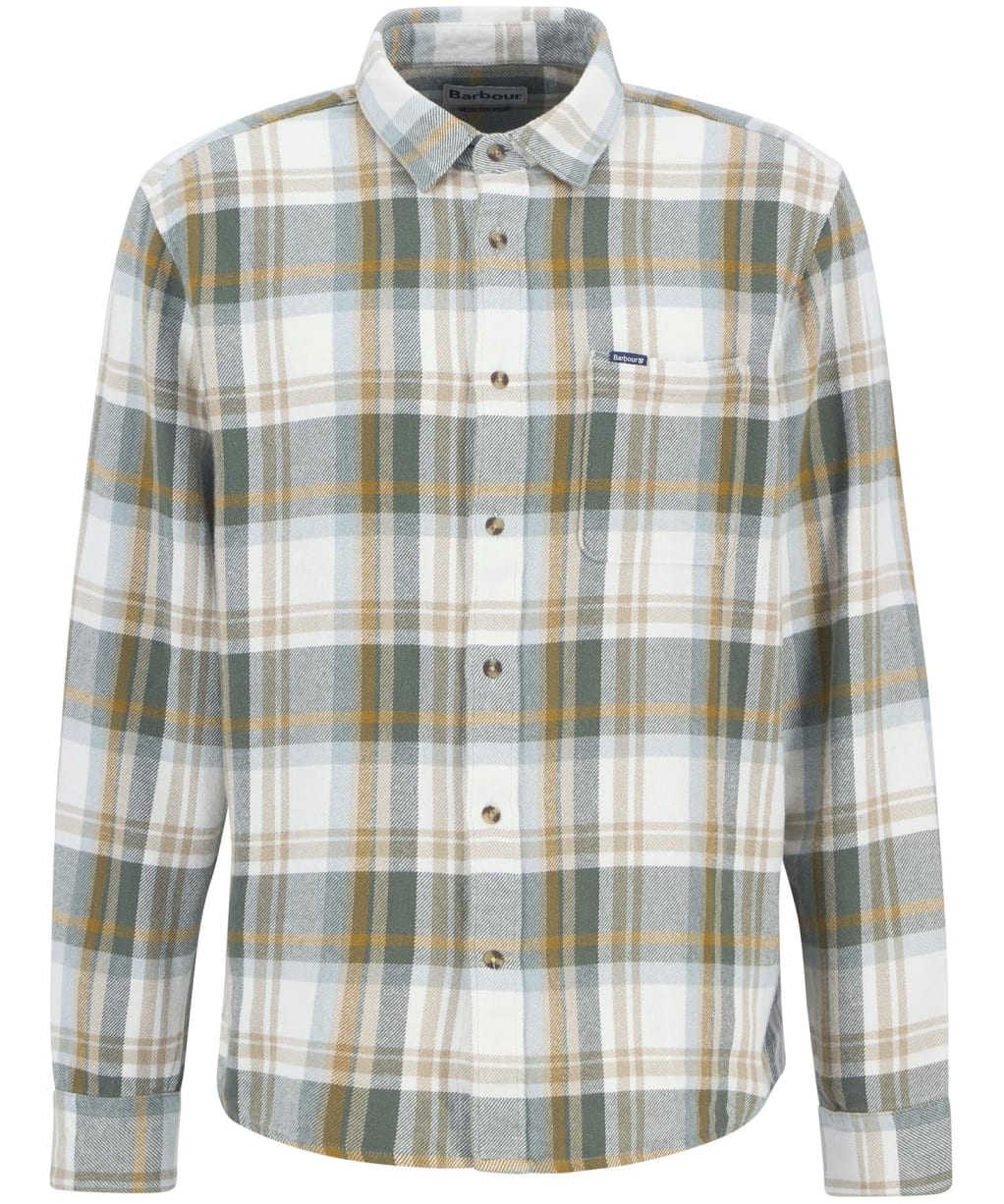 Men's Barbour Chopford Relaxed Checked Shirt - Ecru