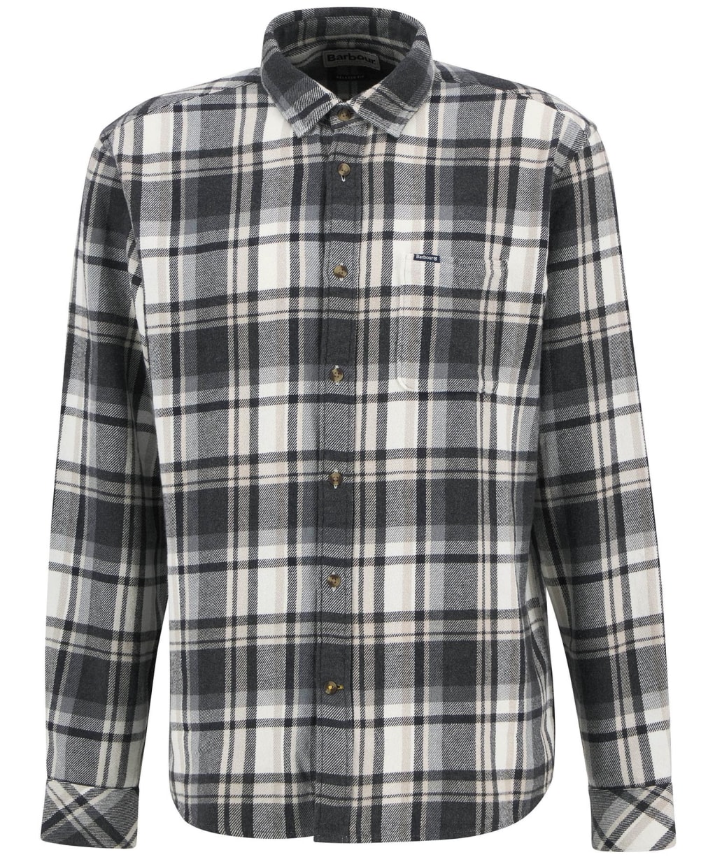 Men's Barbour Chopford Relaxed Checked Shirt - Charcoal