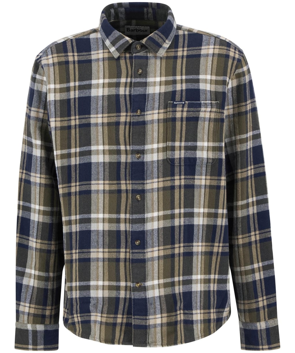 Men's Barbour Chopford Relaxed Checked Shirt - Navy