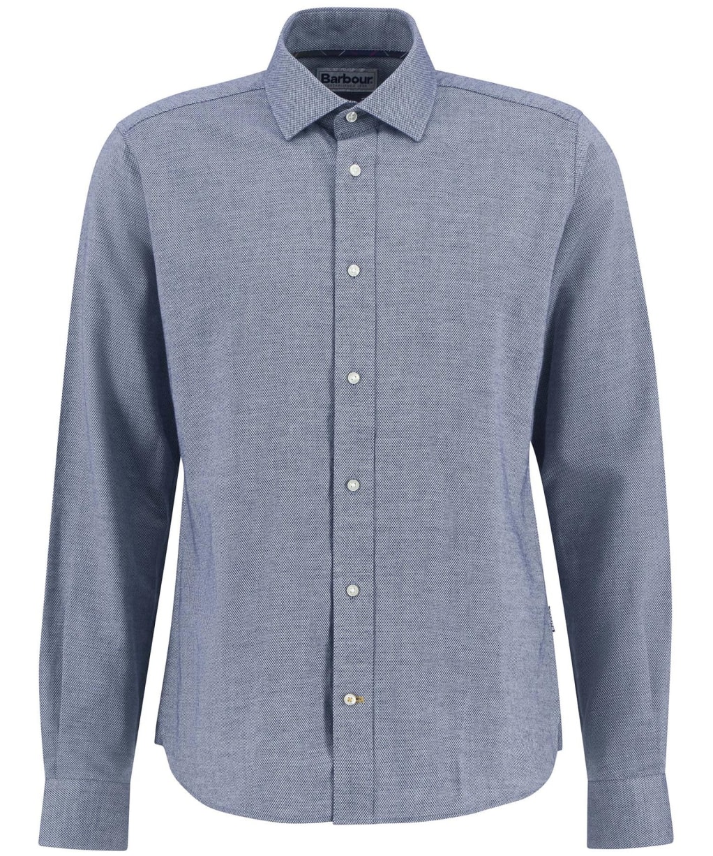 Men's Barbour Elmfield Jacquard Tailored Shirt - Navy