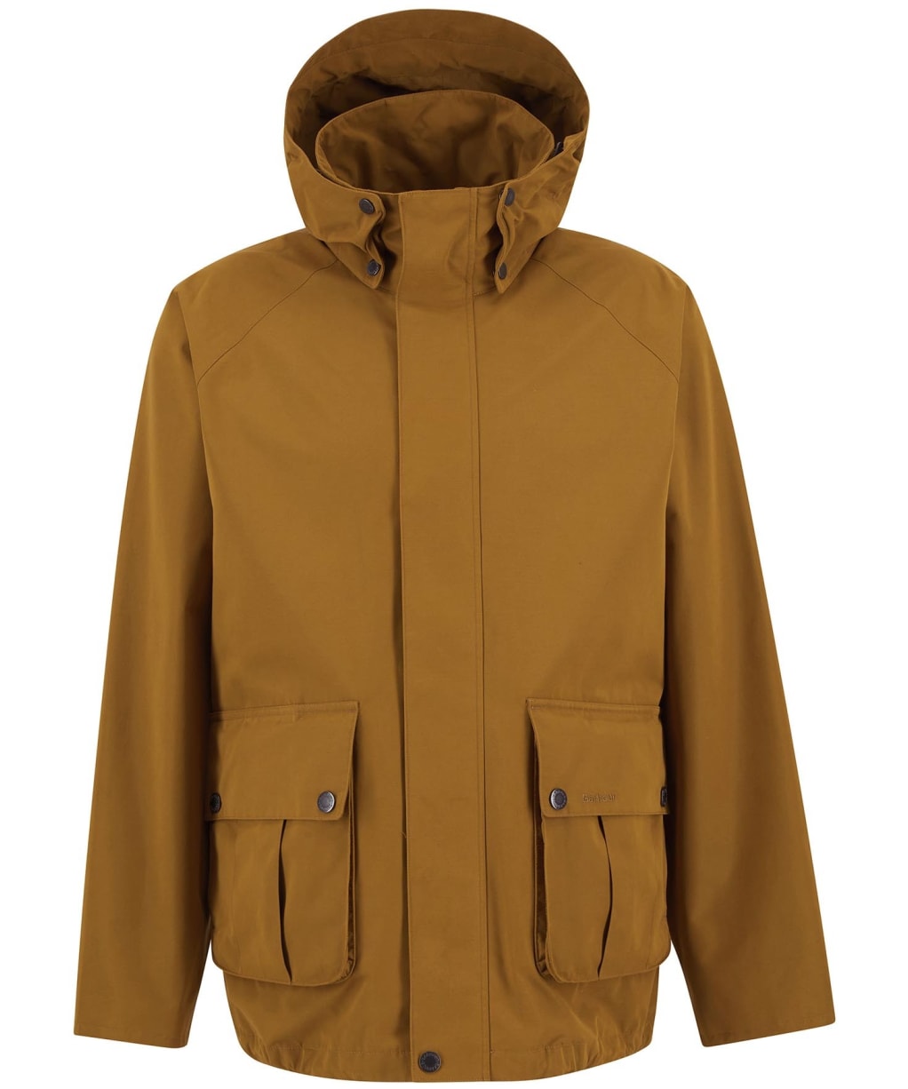 Men's Barbour Re-Engineered Hooded Wading Spey Showerproof Jacket - Bronze Brown