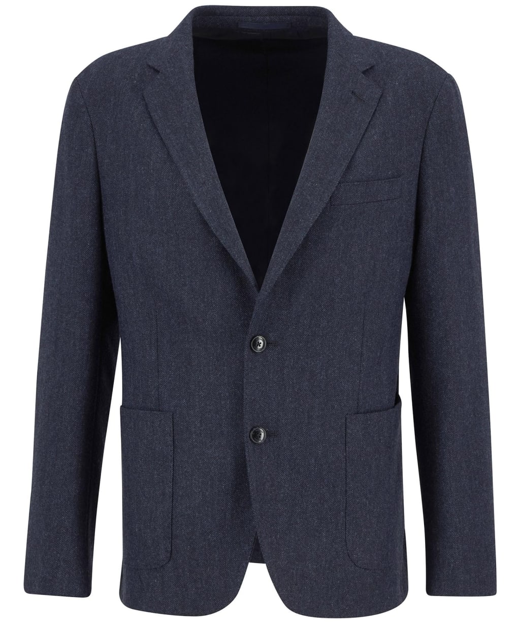 Men's Barbour Sutherland Herringbone Blazer - Navy
