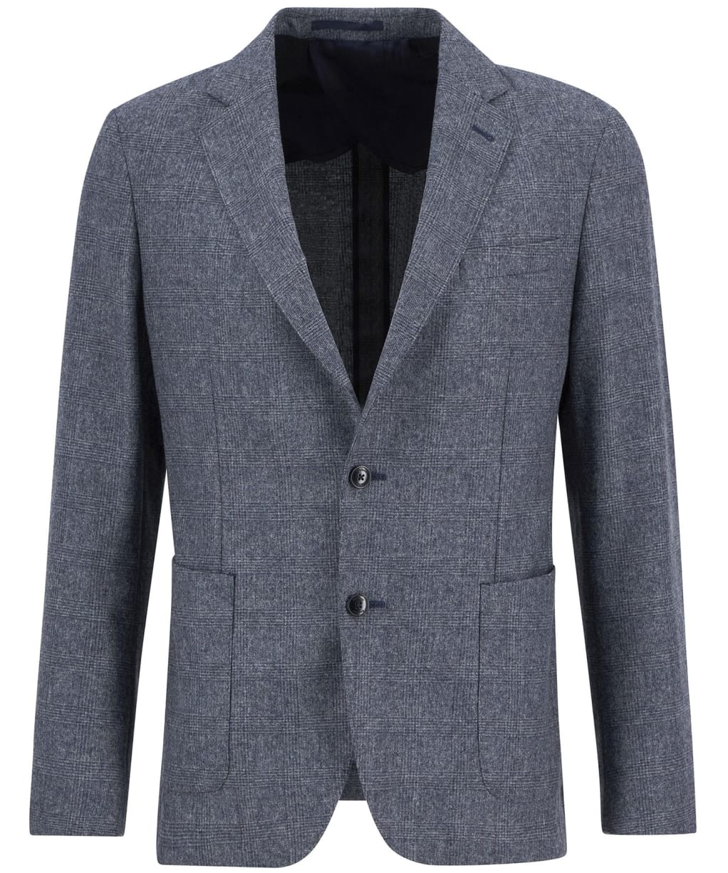 Men's Barbour Kensington Check Blazer - Navy