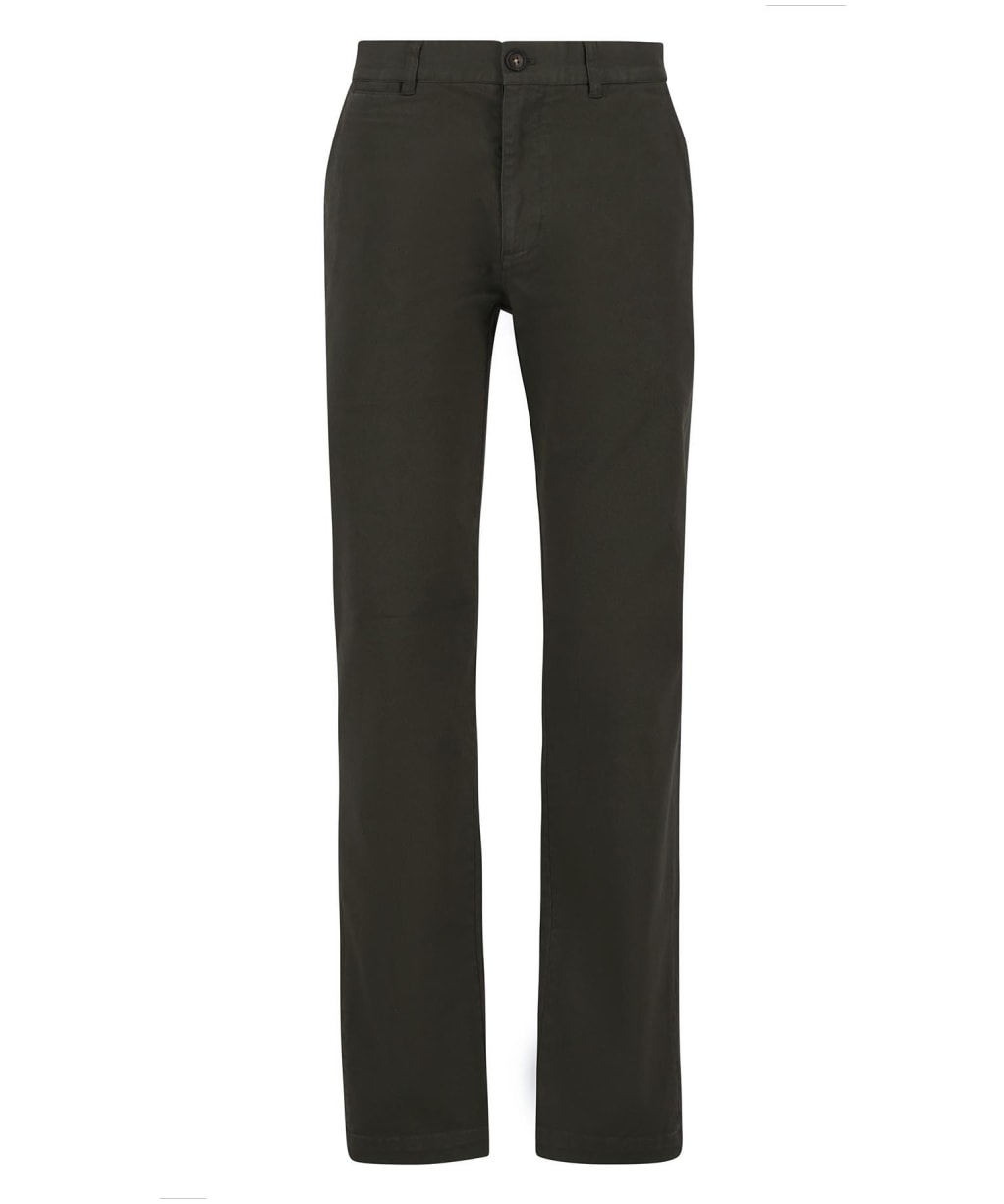 Men's Barbour Washed Stretch Twill Tailored Fit Trouser - Forest