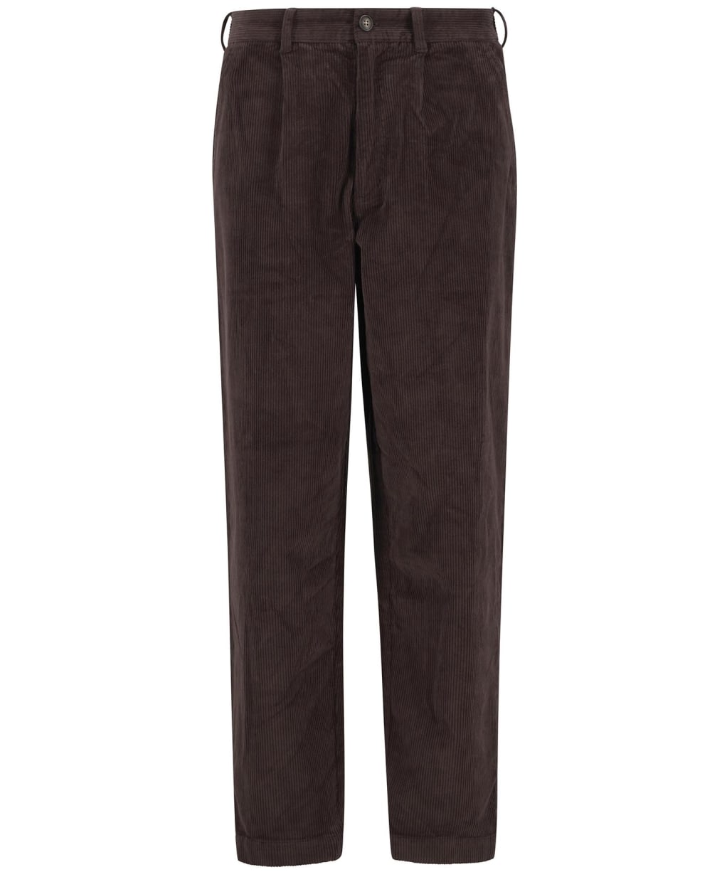 Men's Barbour Stretch Cord Relaxed Fit Trouser - Dark Oak