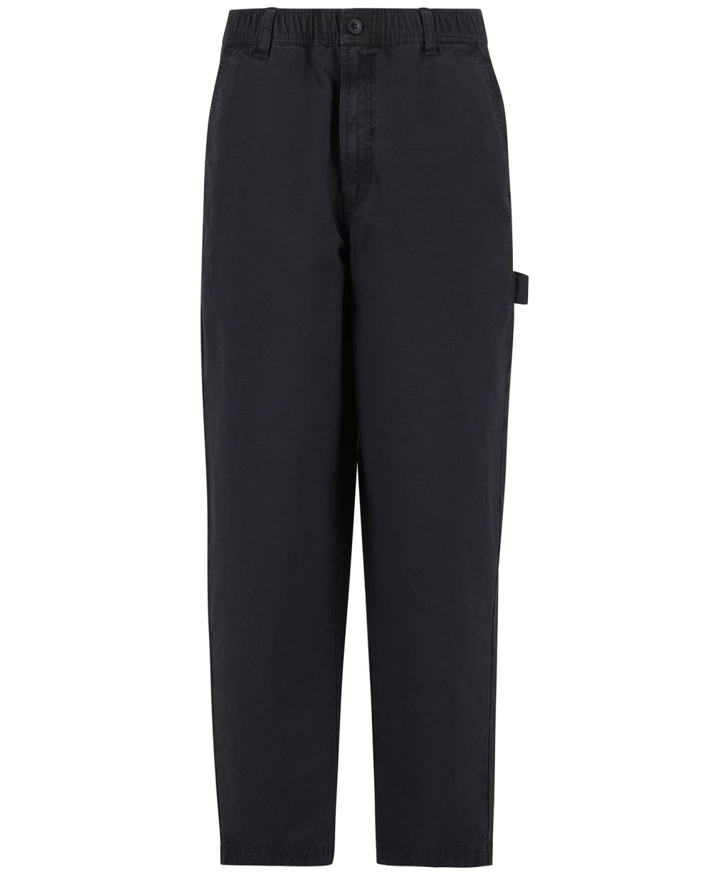 Men's Barbour Harton Relaxed Slub Trouser - Dark Navy