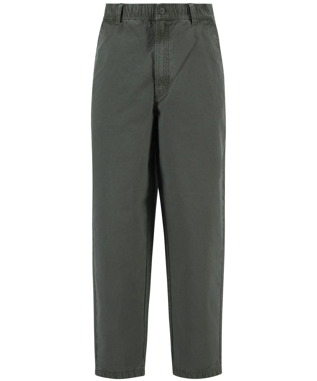 Men's Barbour Harton Relaxed Slub Trouser - Thyme