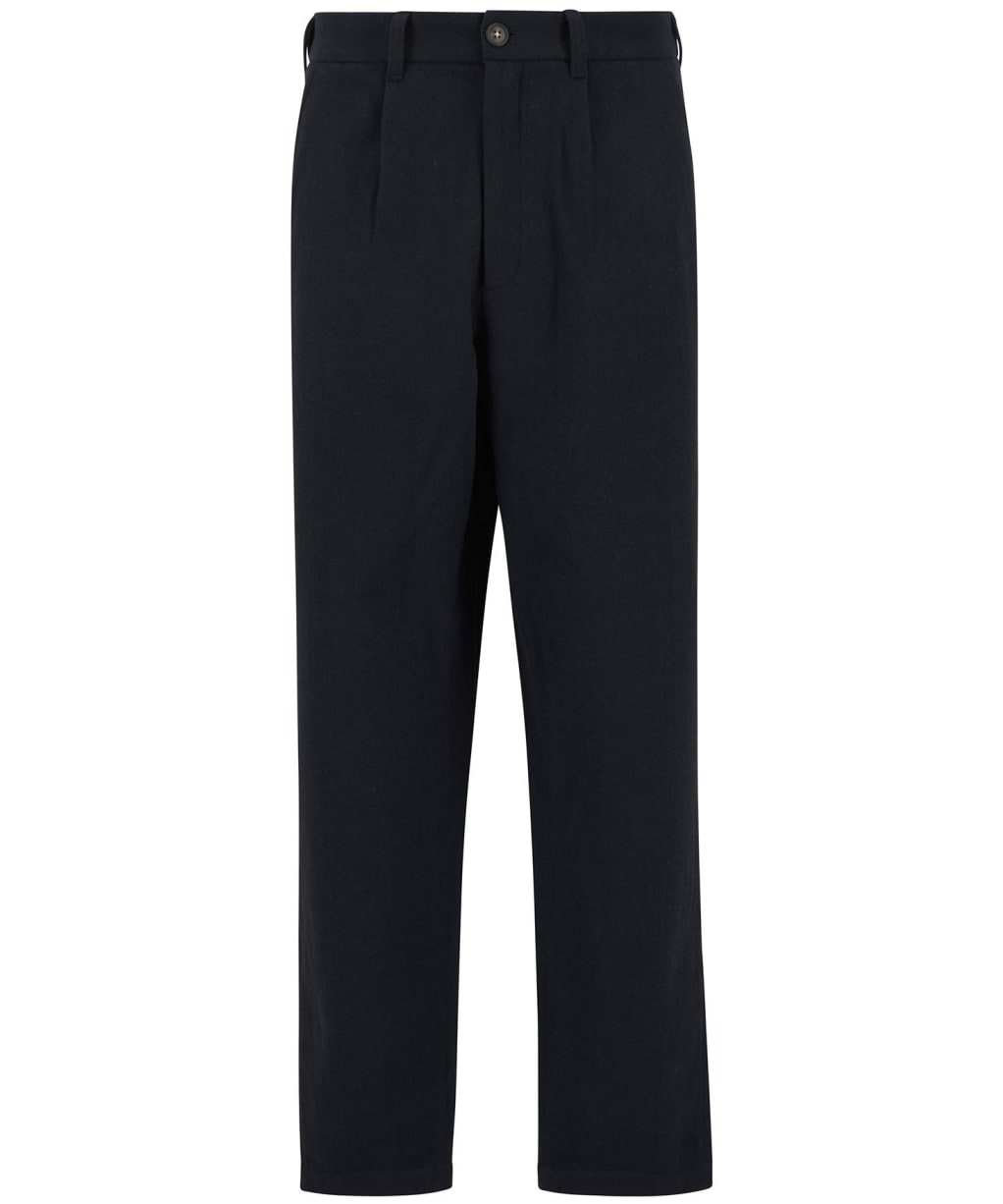 Men's Barbour Wool Blend Relaxed Trouser - Navy