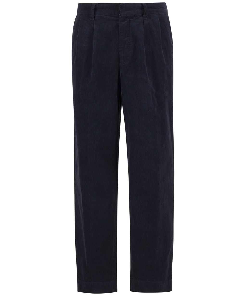 Men's Barbour Wallington Cord Trouser - Navy
