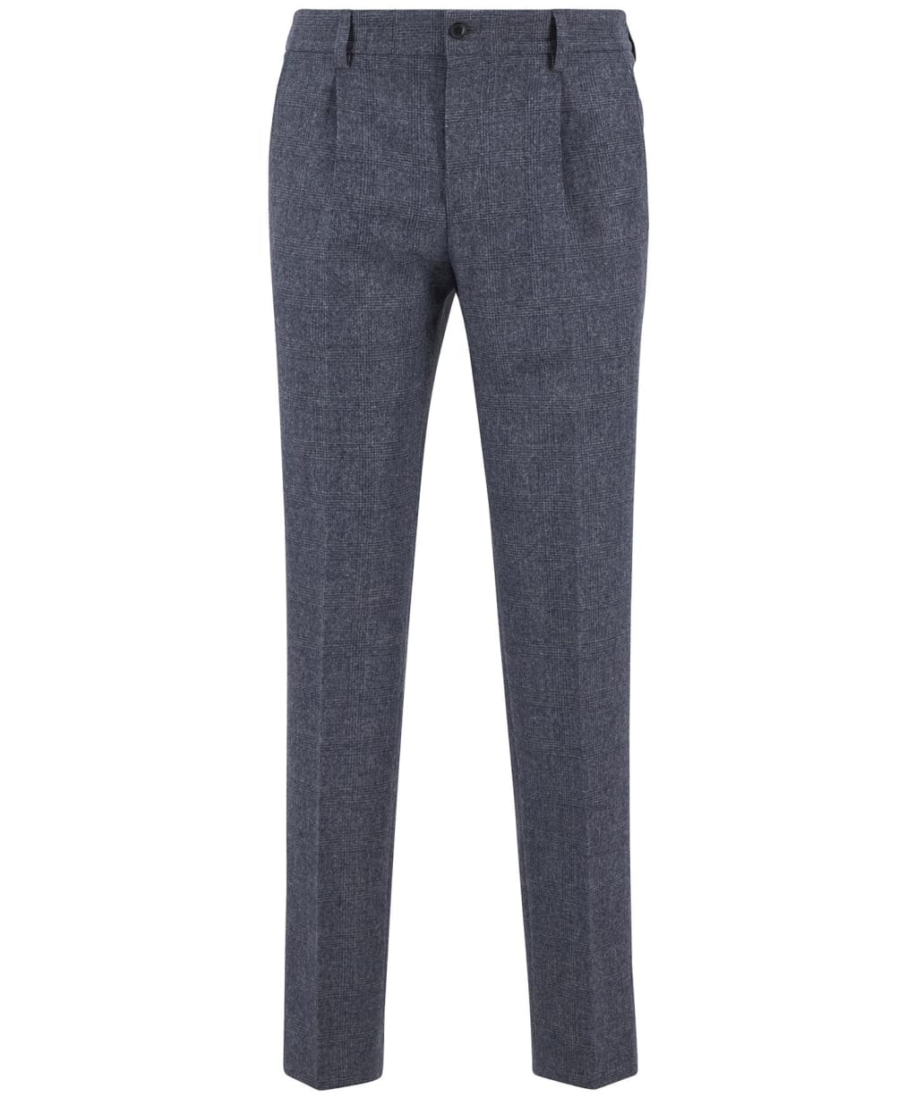 Men's Barbour Kensington Check Trouser - Navy