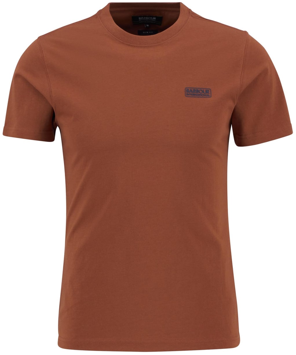 Men's Barbour International Small Logo Tee - Dark Ginger