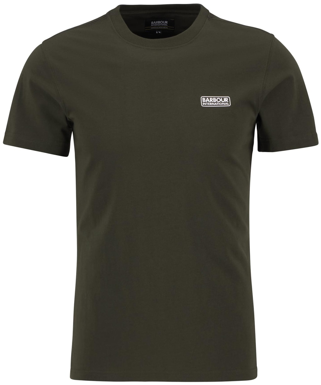 Men's Barbour International Small Logo Tee - Sage / White