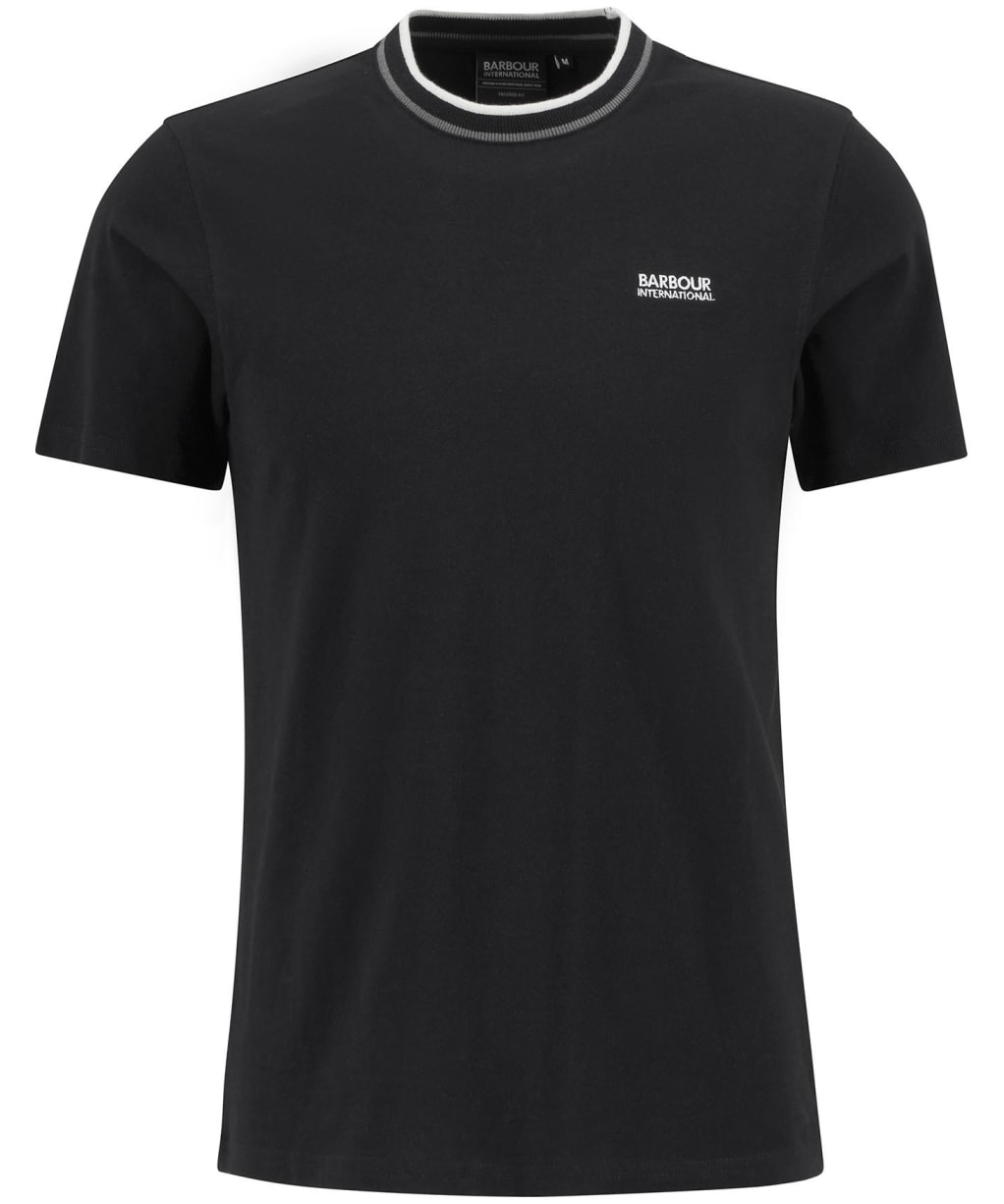 Men's Barbour International Buxton Tipped Cotton T-Shirt - Black 2