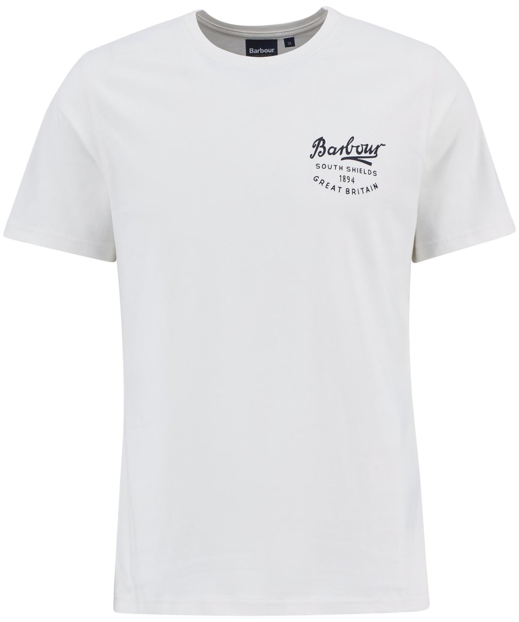 Men's Barbour Script Graphic T-Shirt - Whisper White