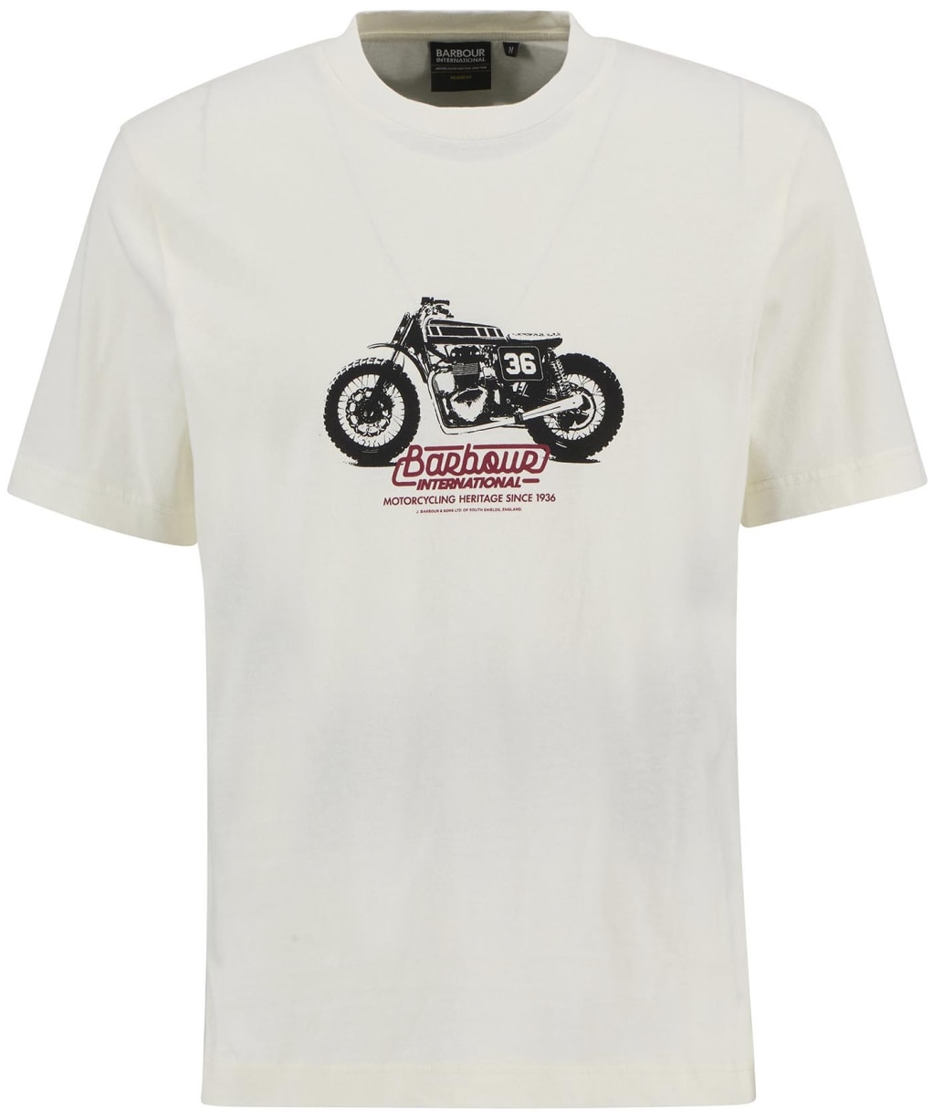 Men's Barbour International Cruise Graphic T-Shirt - Whisper White