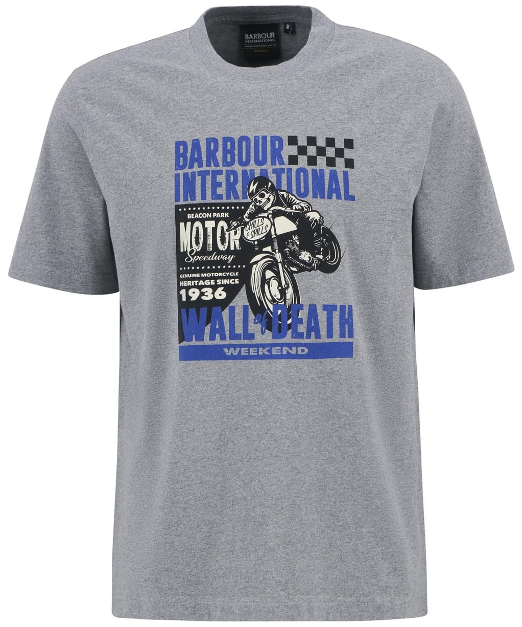 Men's Barbour International Weekender Graphic T-Shirt - Anthracite Marl