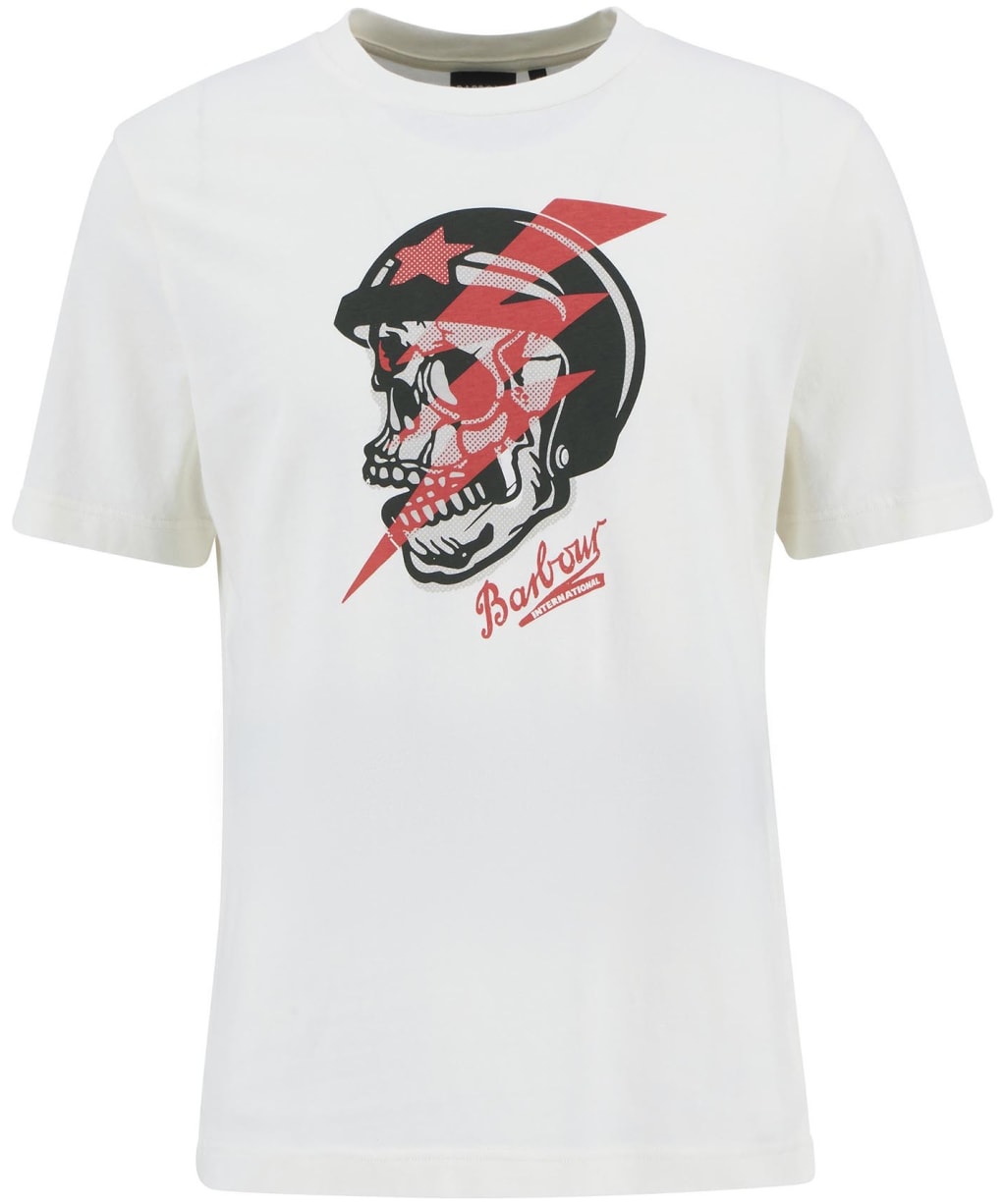 Men's Barbour International Flash Graphic T-Shirt - Whisper White