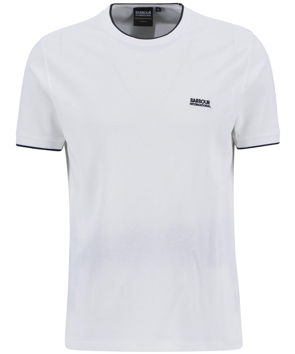 Men's Barbour International Seb Textured T-Shirt - Optic White