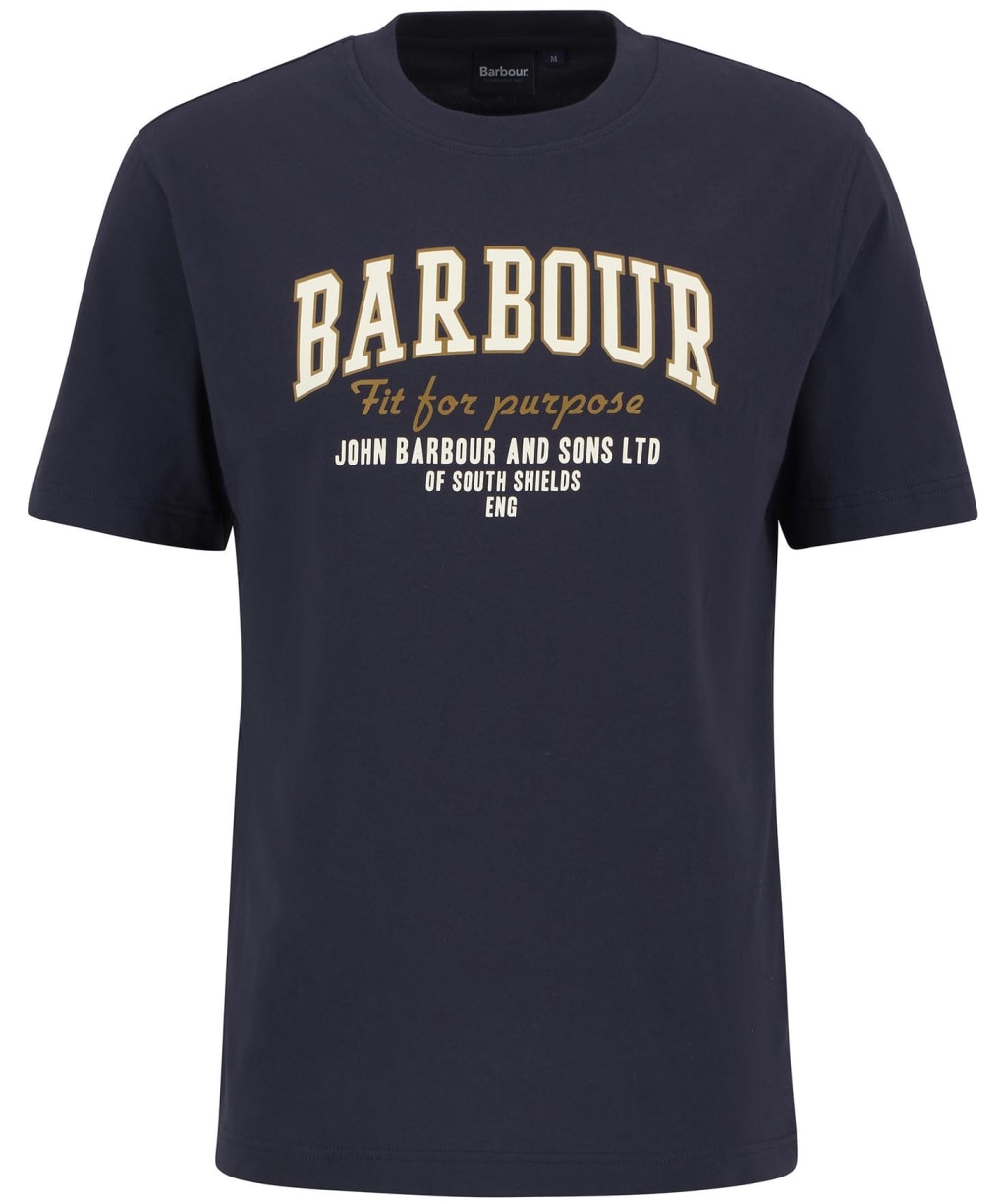 Men's Barbour Fort Relaxed Graphic T-Shirt - Dark Navy