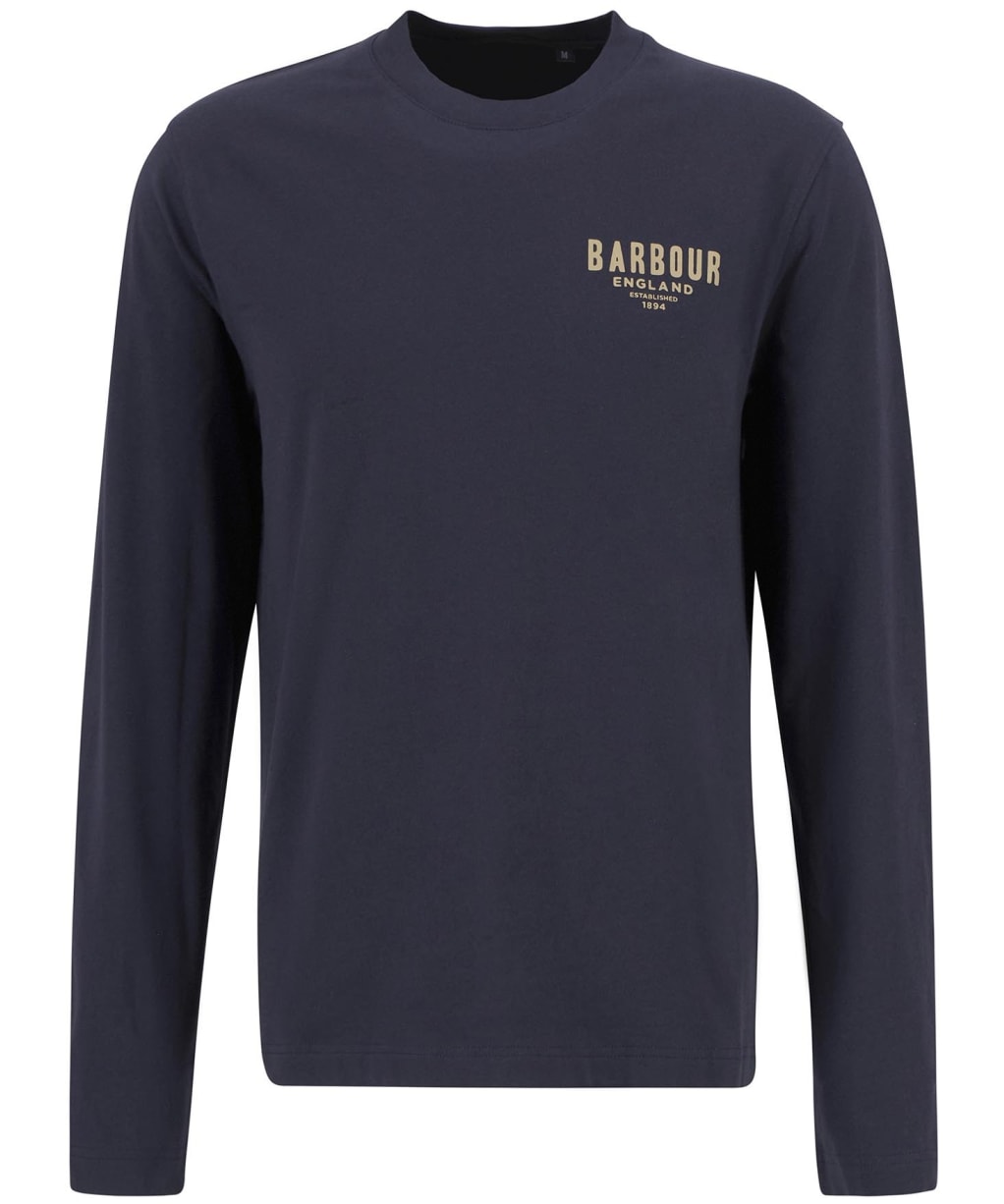 Men's Barbour Redford Long Sleeve Relaxed T-Shirt - Dark Navy