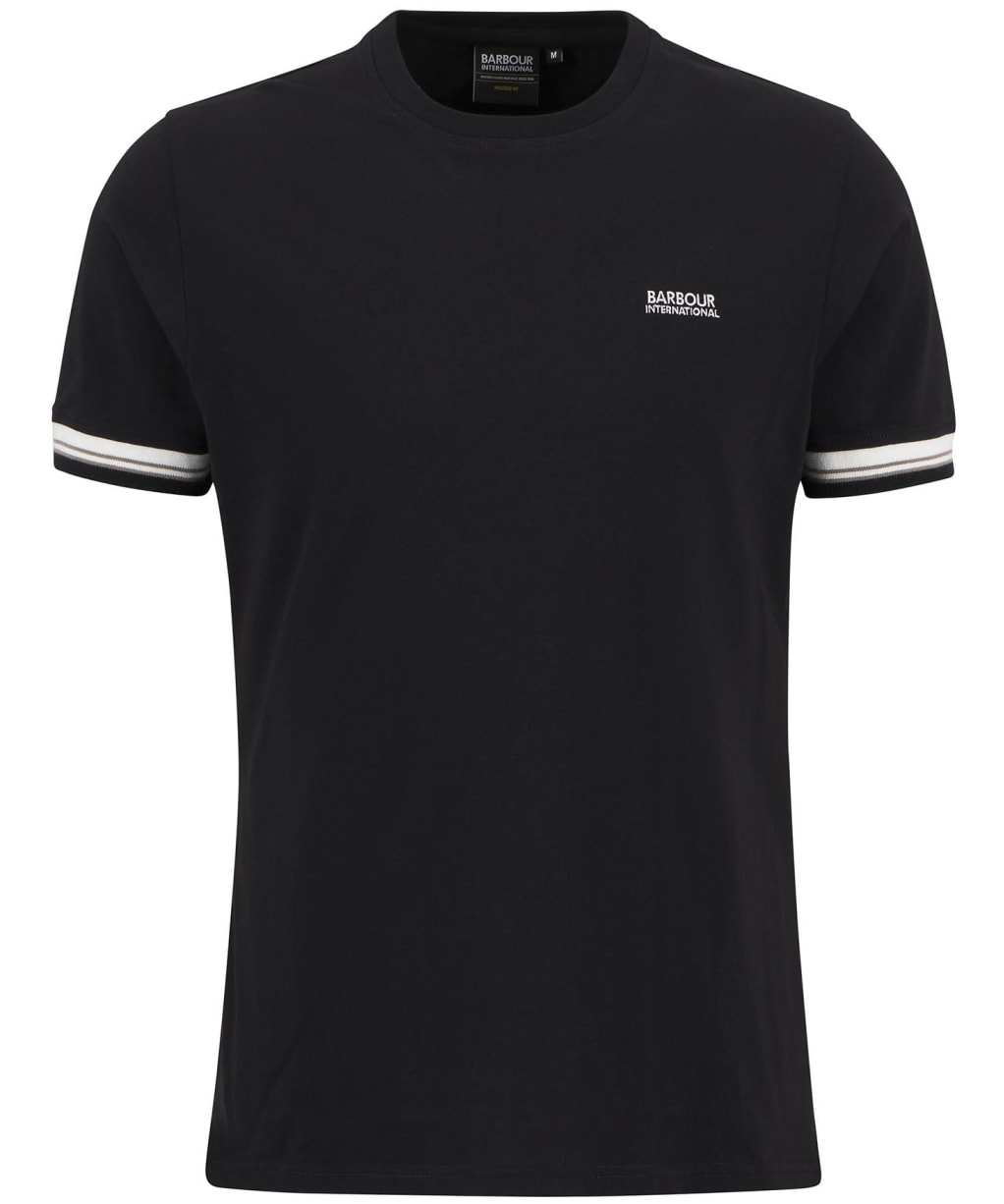 Men's Barbour International Bruce Tipped Cuff T-Shirt - Black