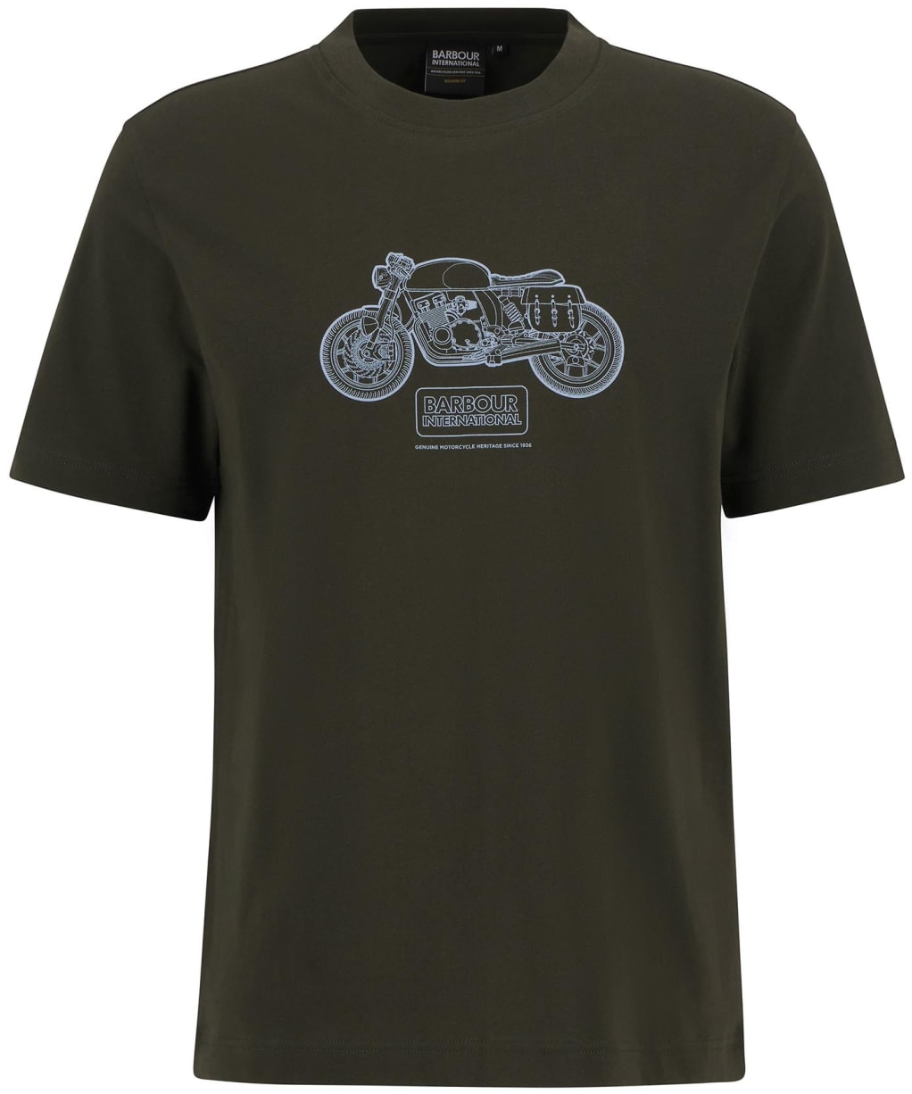 Men's Barbour International Morris Motorbike Graphic T-Shirt - Sage