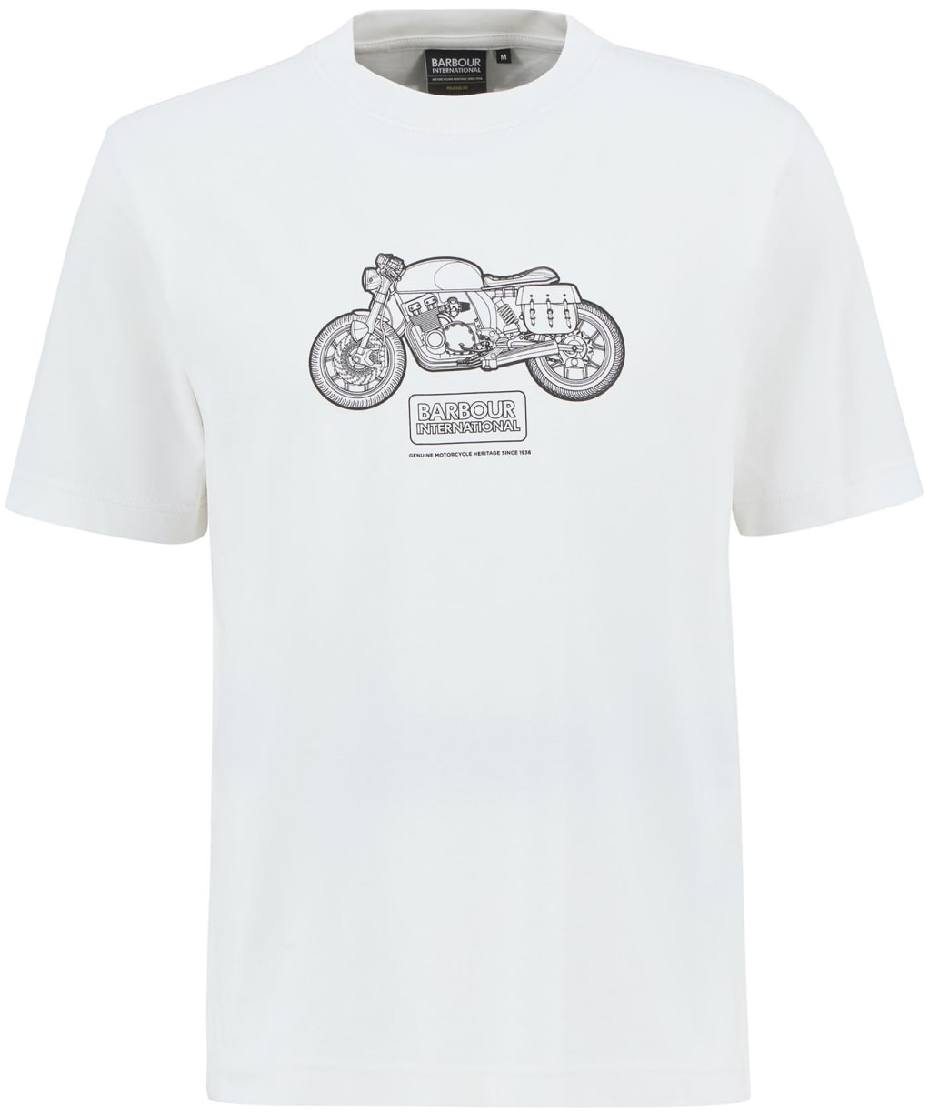 Men's Barbour International Morris Motorbike Graphic T-Shirt - Whisper White