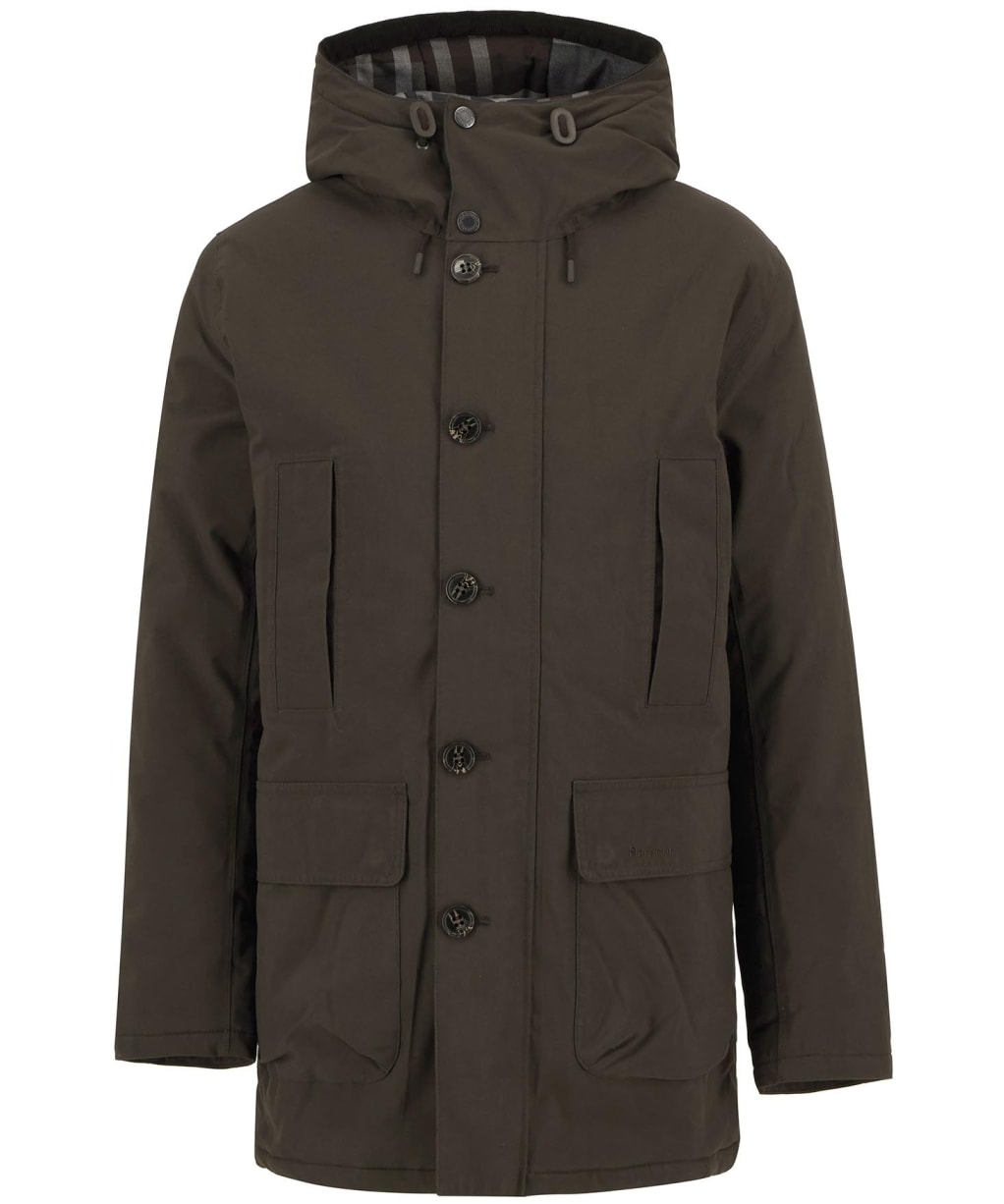 Men's Barbour Winter Beaufort Waterproof Parka - Black Oak