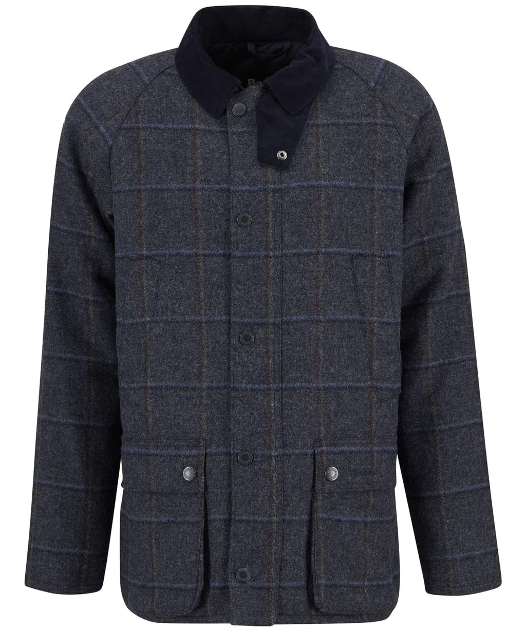 Men's Barbour Bedale Check Wool Jacket - Blue