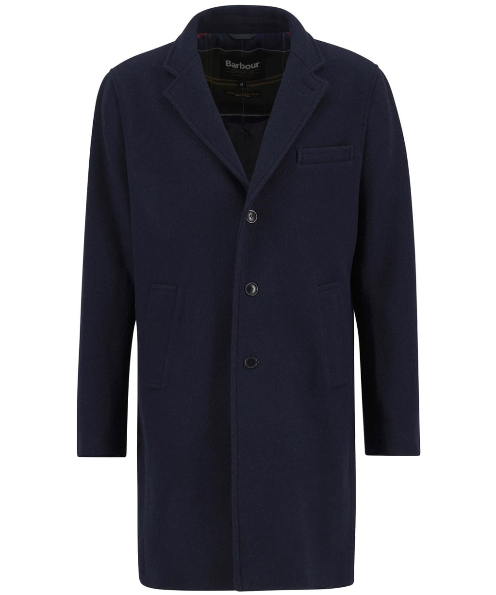 Men's Barbour Kirkbridge Wool Coat - Navy / Classic